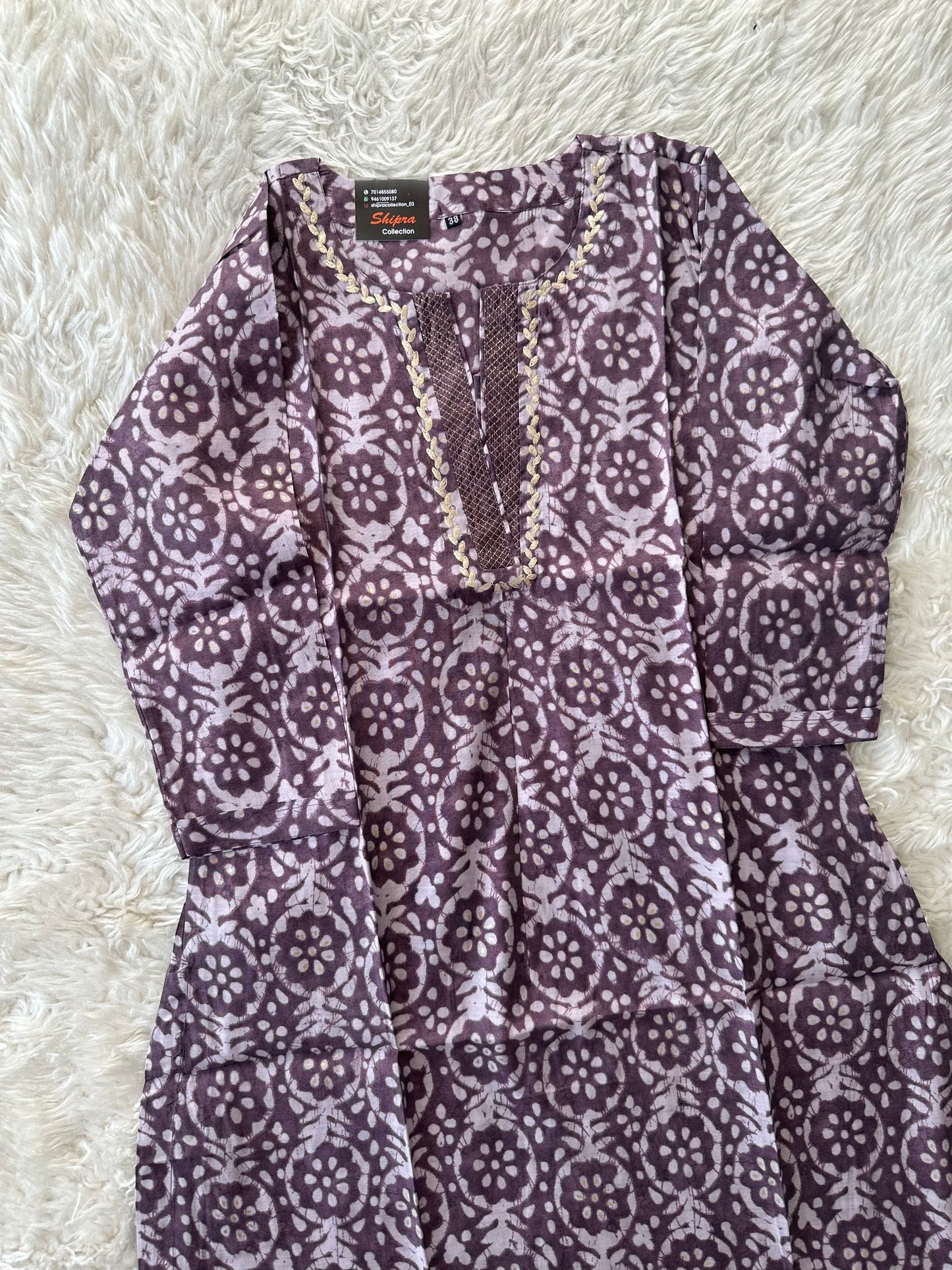 Pure Muslin Silk kurti