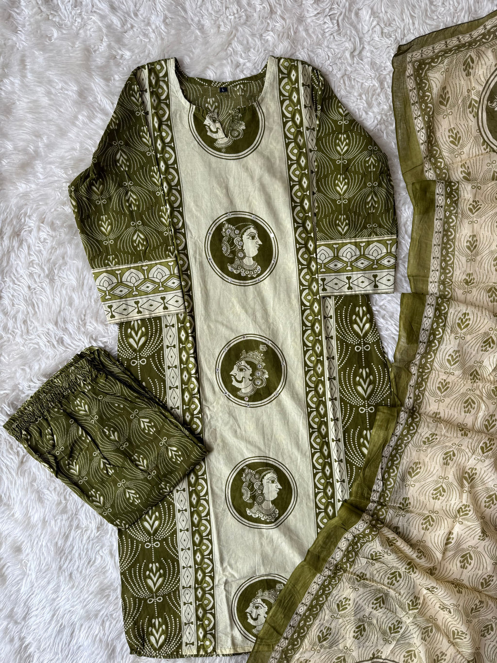 Budget Friendly Kurti Pant Dupatta Set