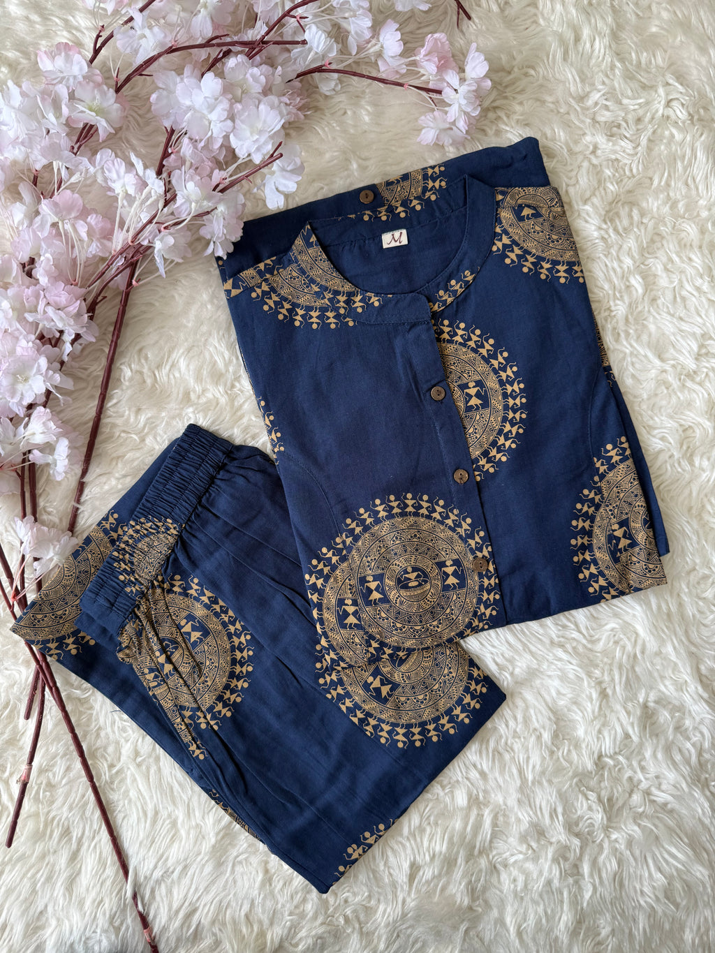 Khadi Cotton Elbow Sleeves Set