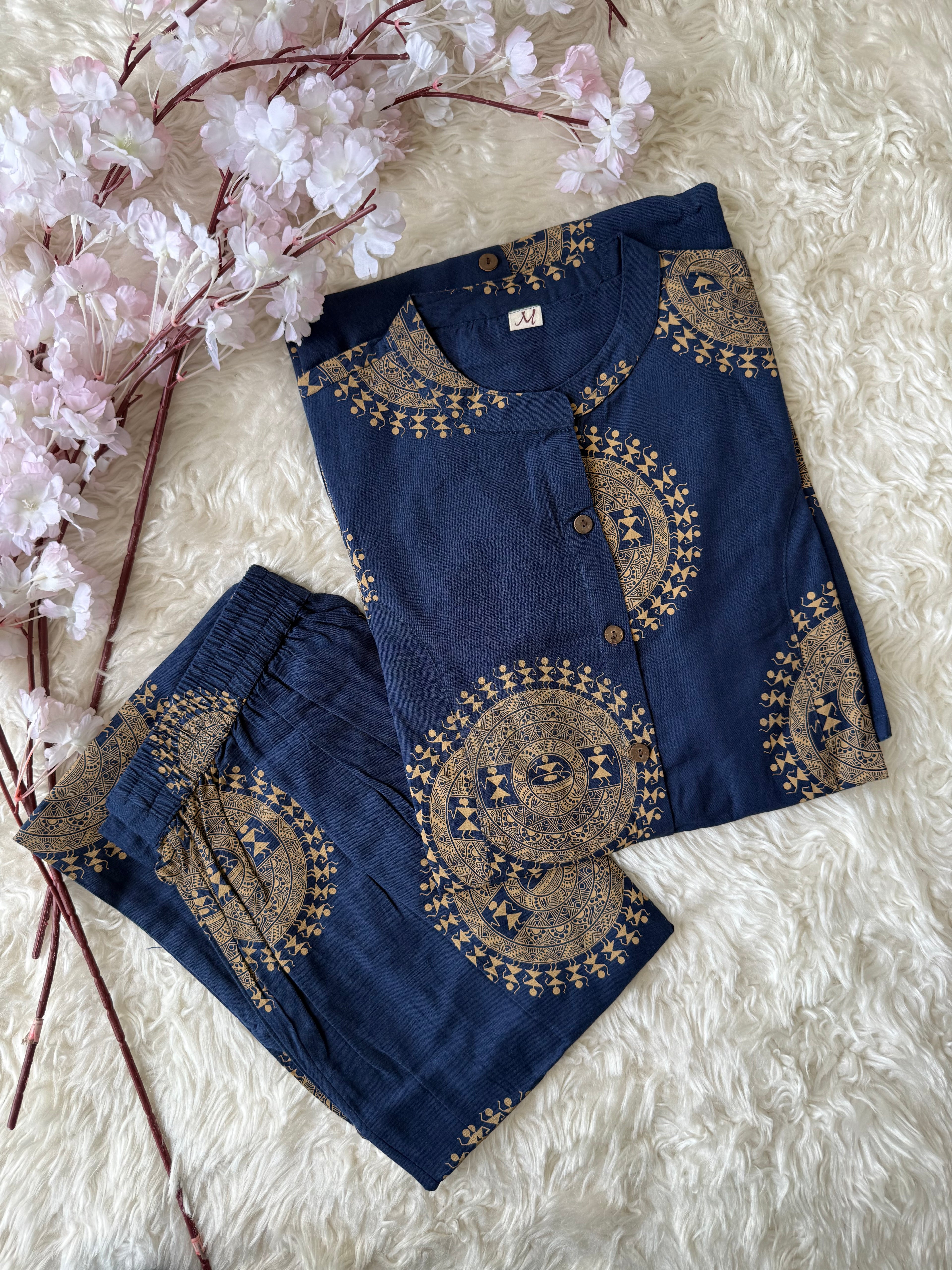 Khadi Cotton Elbow Sleeves Set