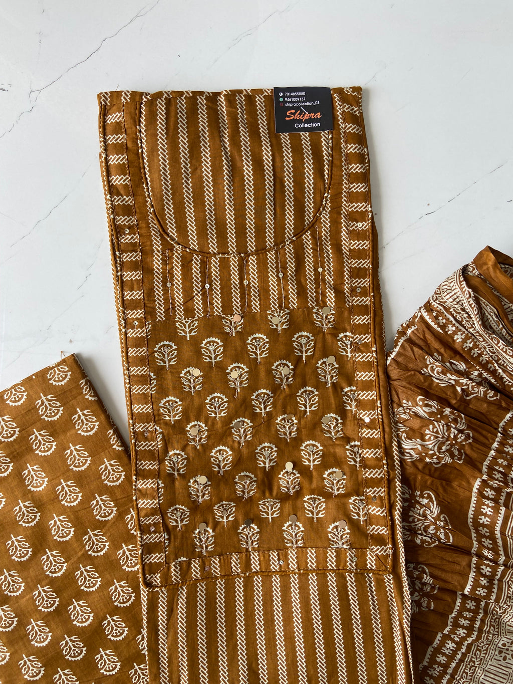 Premium Cotton Unstitched Set