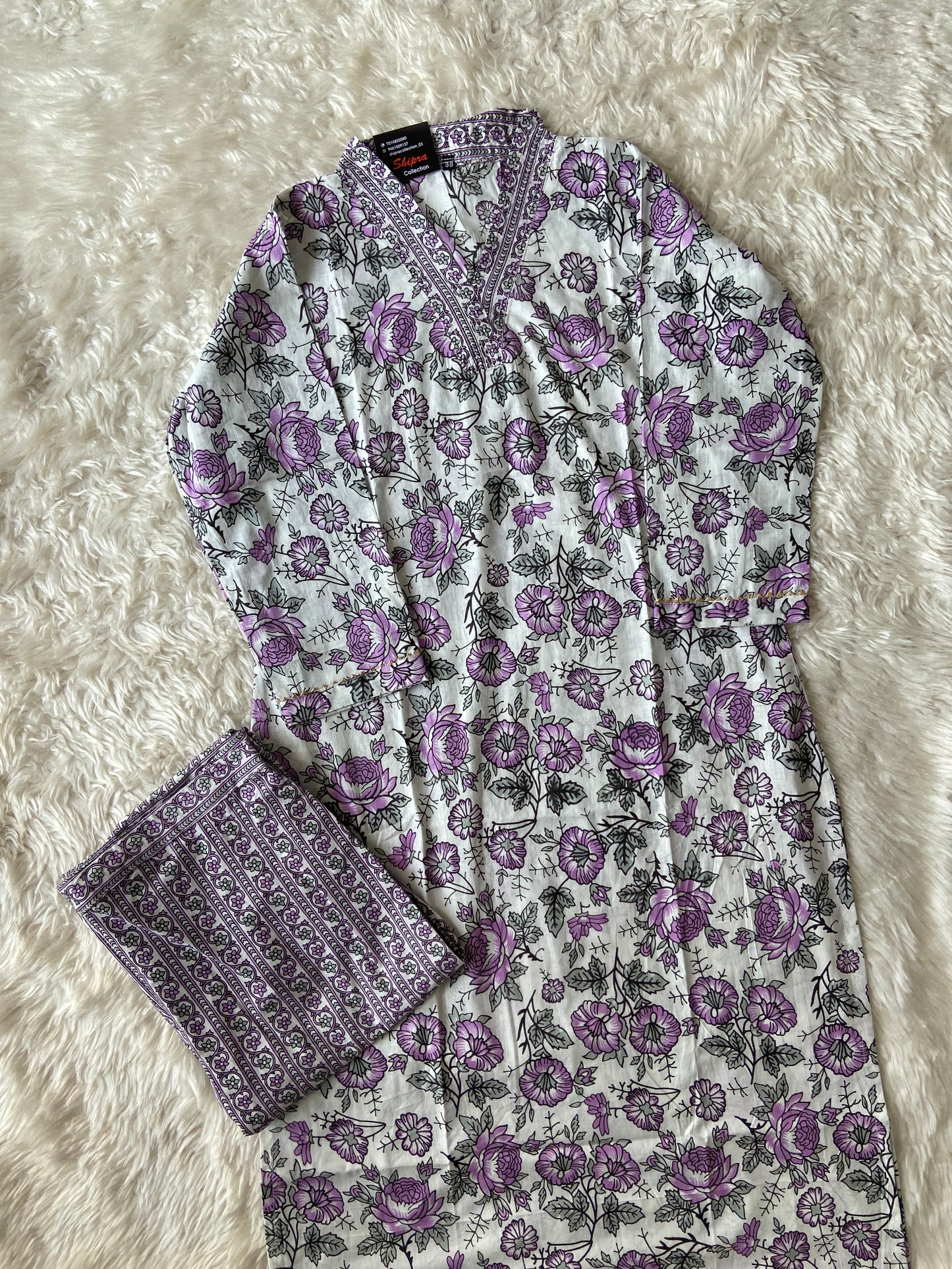 Pure Cotton Kurti Pant Set