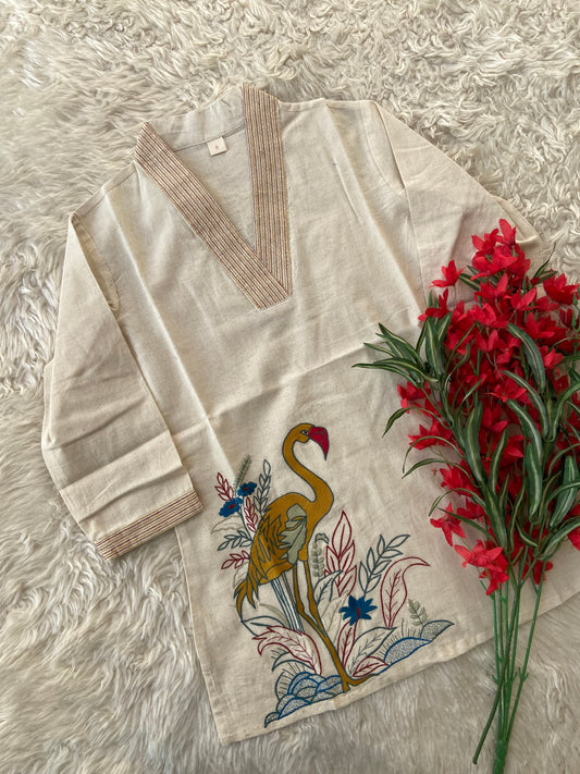 Khadi Cotton Short Kurti