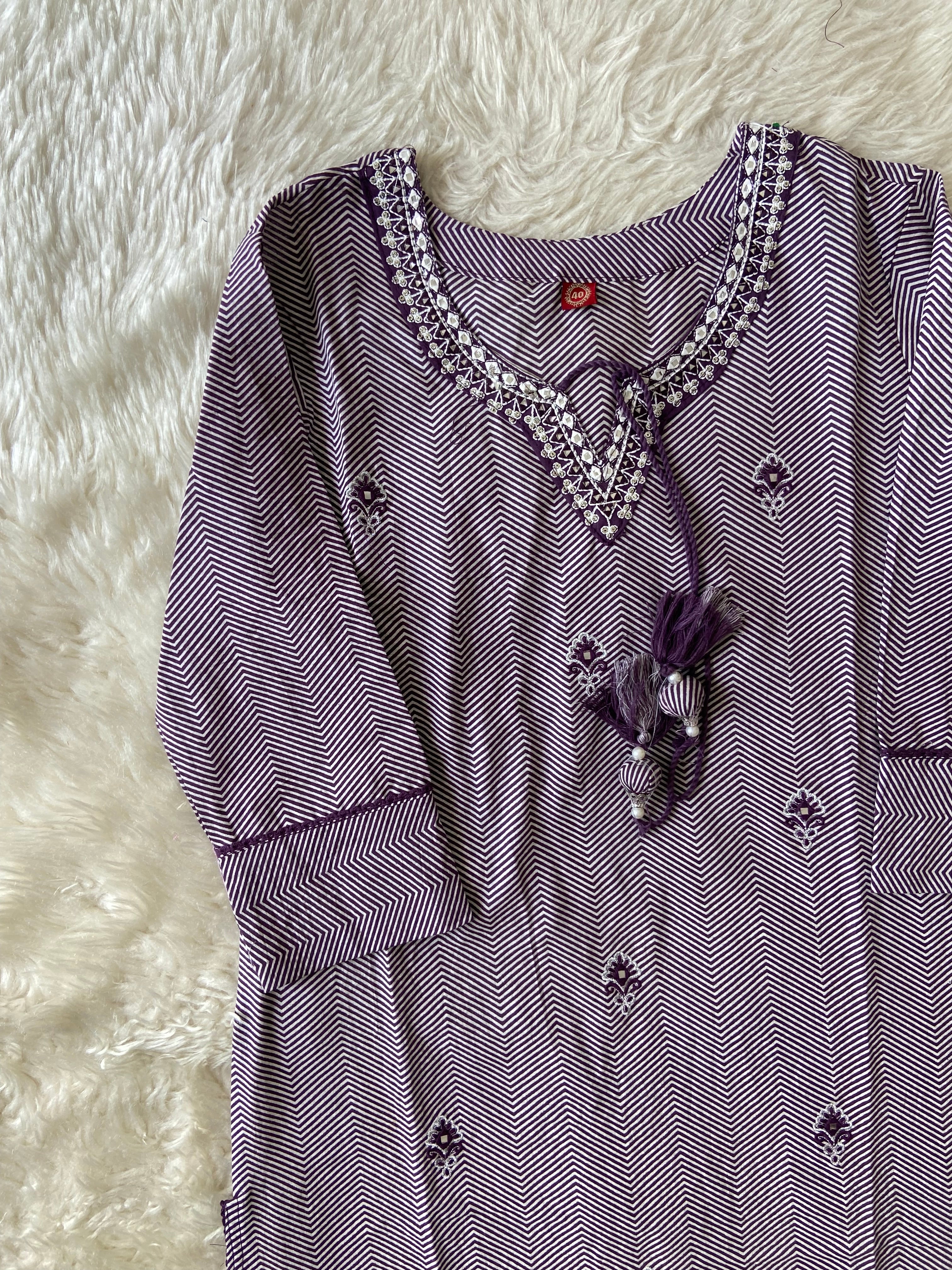 Pure Cotton Kurti Pant Set