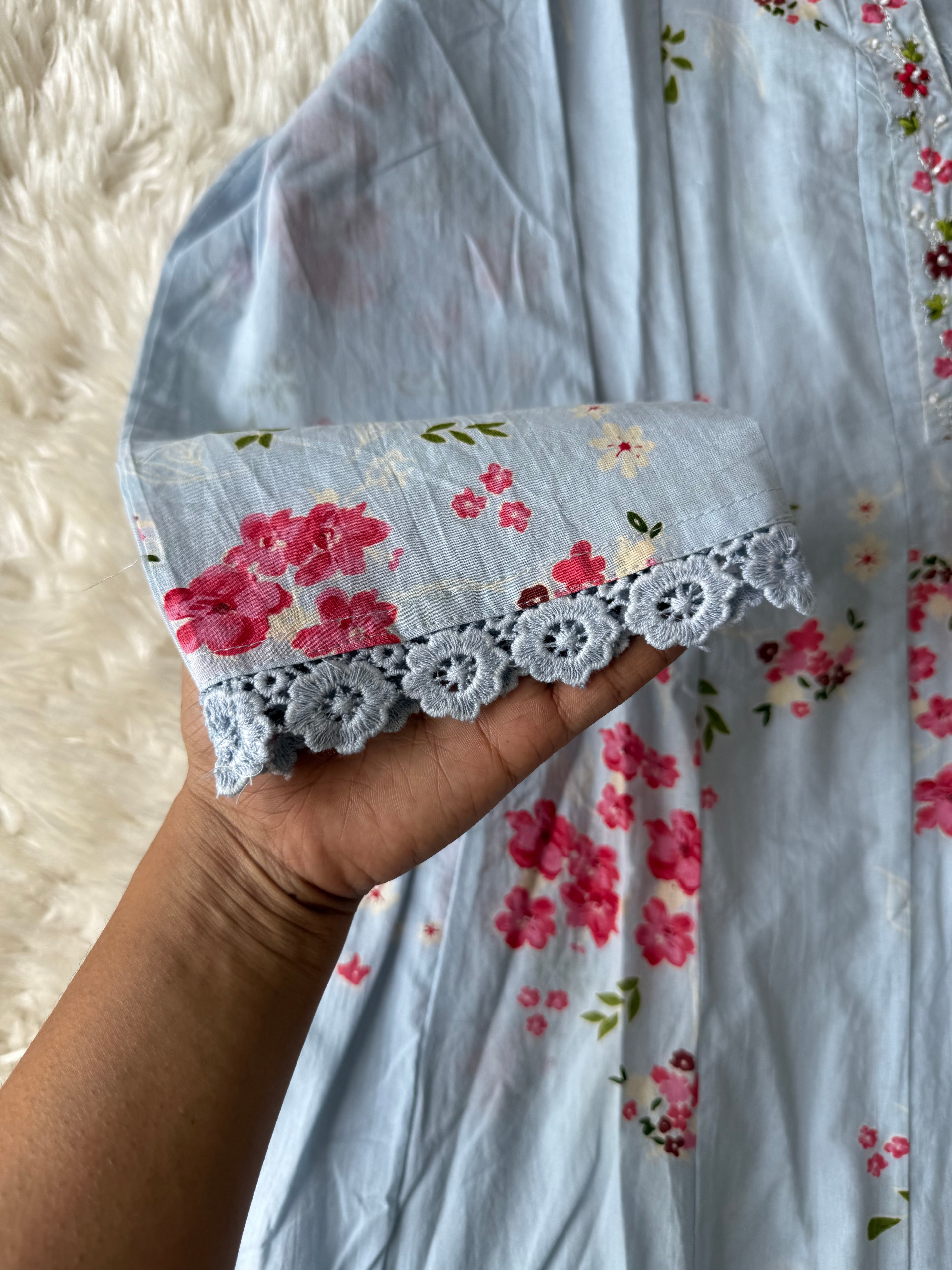 Premium Cotton Kurti Pant Dupatta Set