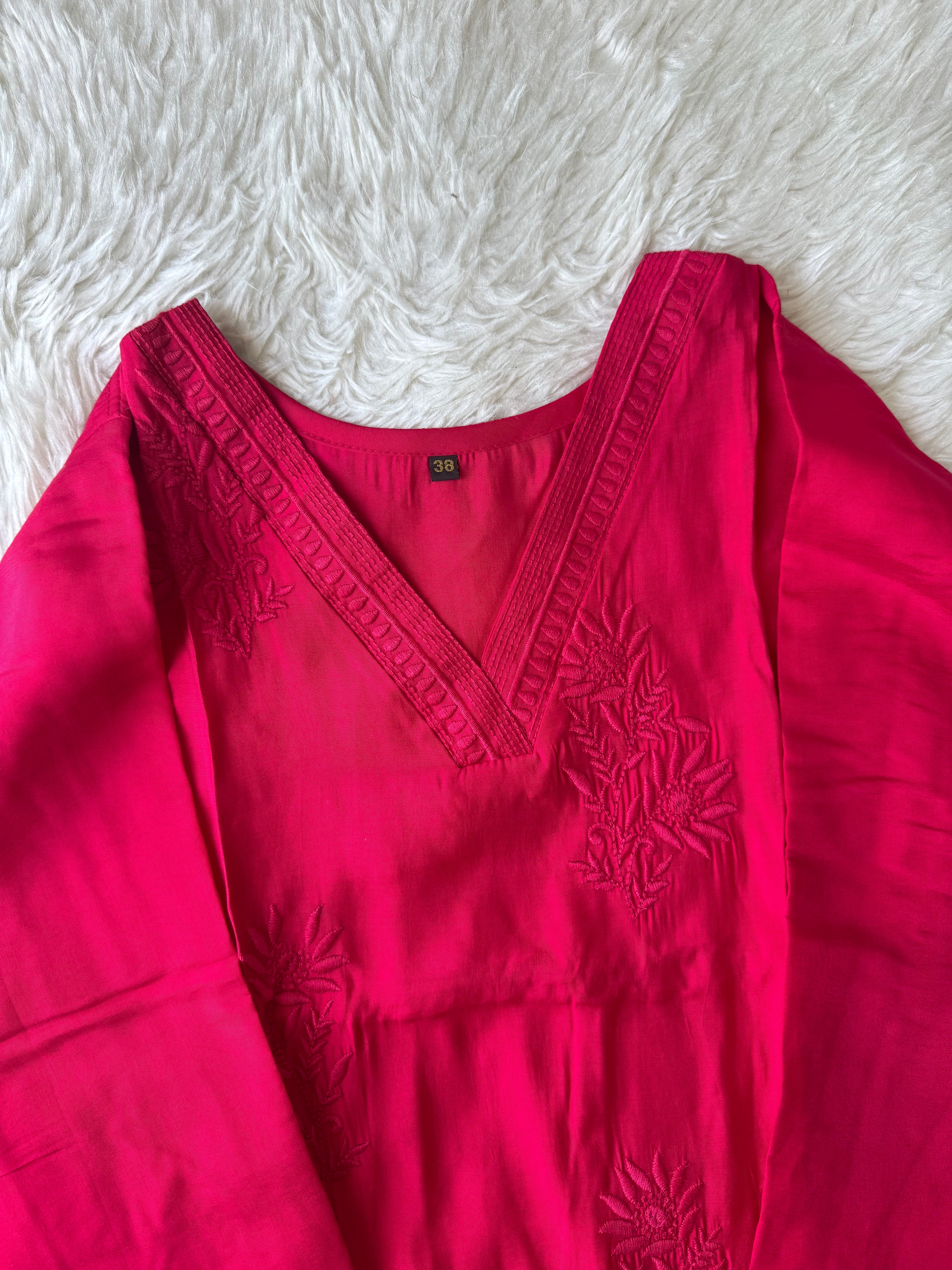 Pure Muslin Silk Kurti Plazo Set