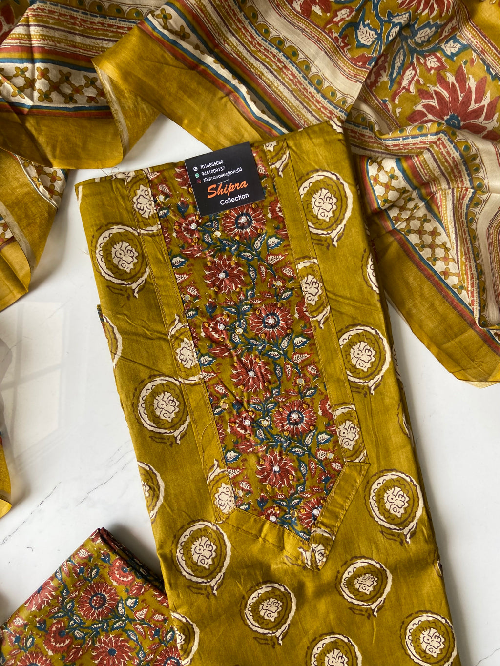 Premium Cotton Unstitched Set