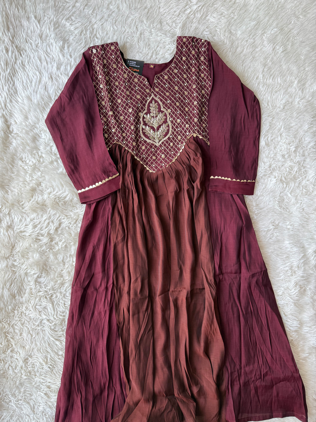 Pure Muslin Silk Kurti Pant Dupatta Set