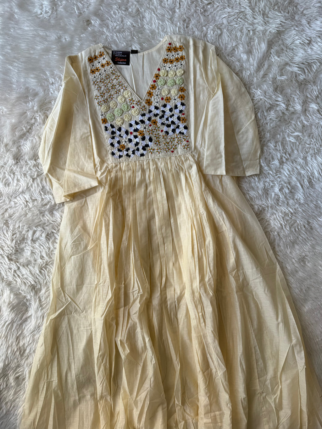 Pure Mul Chanderi Kurti Pant Dupatta Set