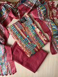 Premium Cotton Unstitched Set