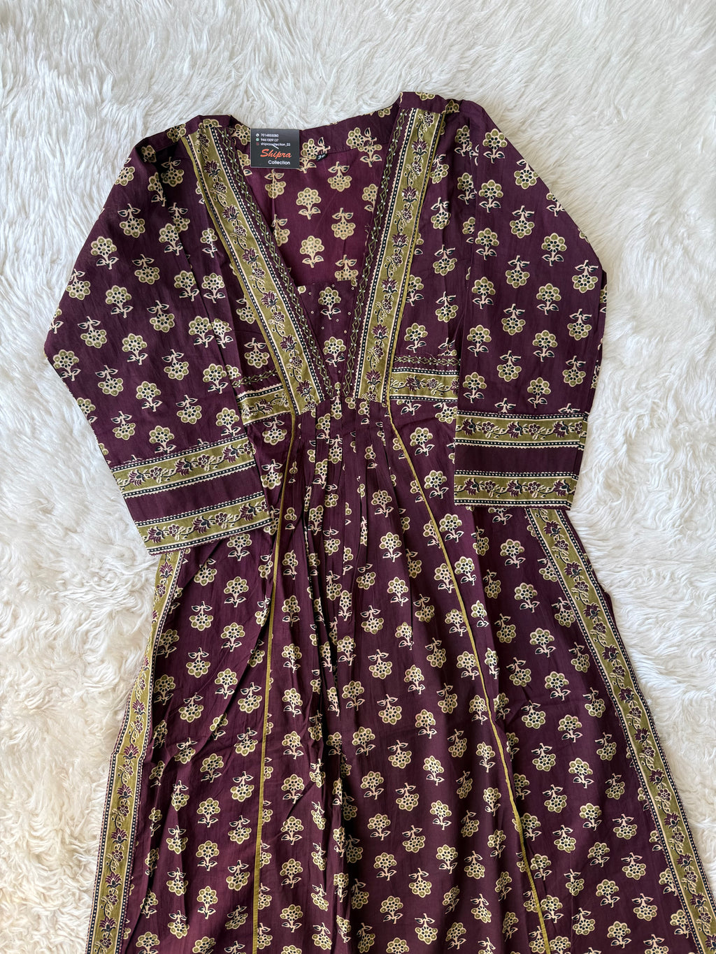 Premium Cotton Aline Kurti Plazo Dupatta Set