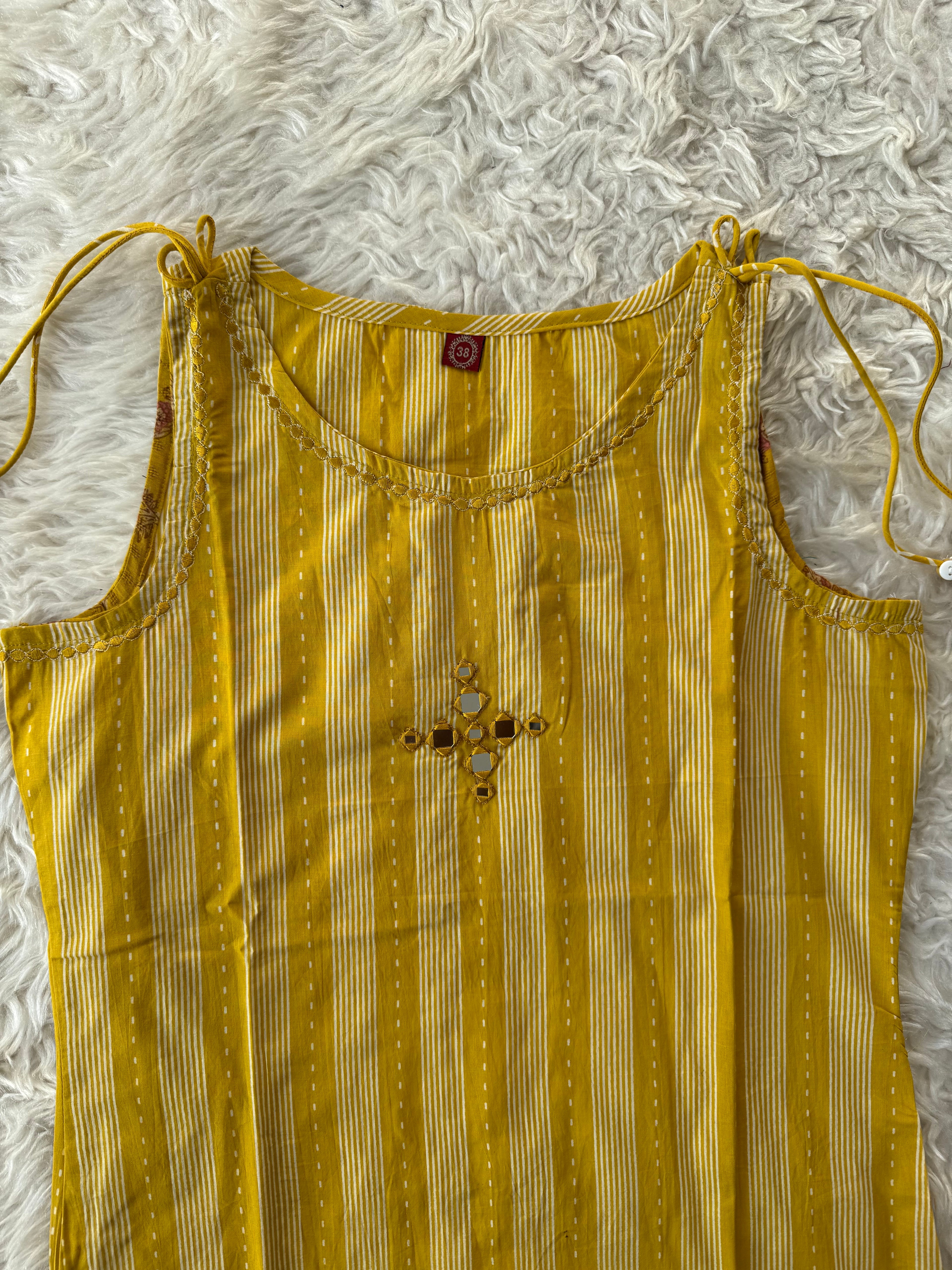 Pure Cotton Sleeveless Co-ord Set