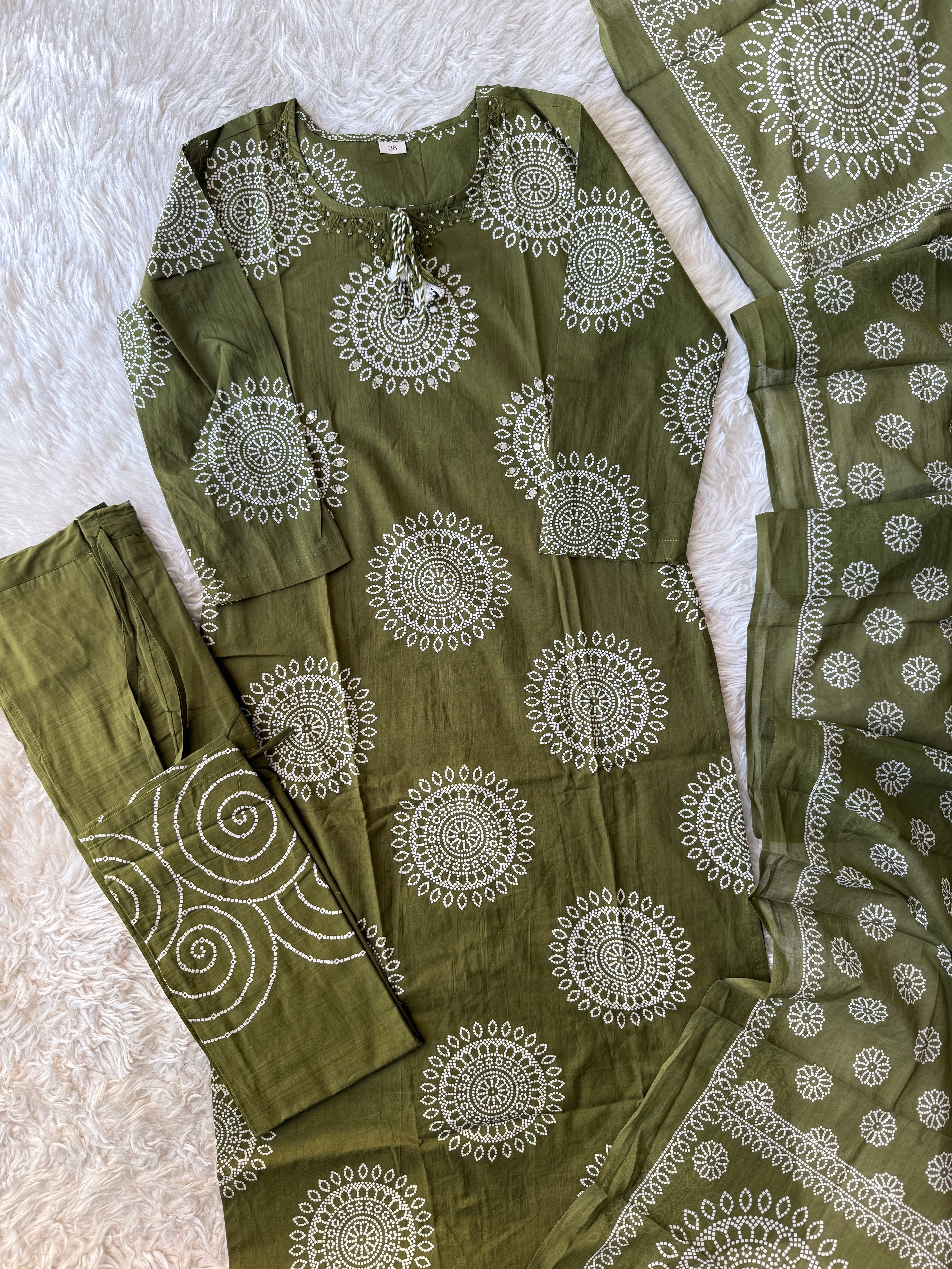 Premium Cotton Kurti Plazo Pant Set