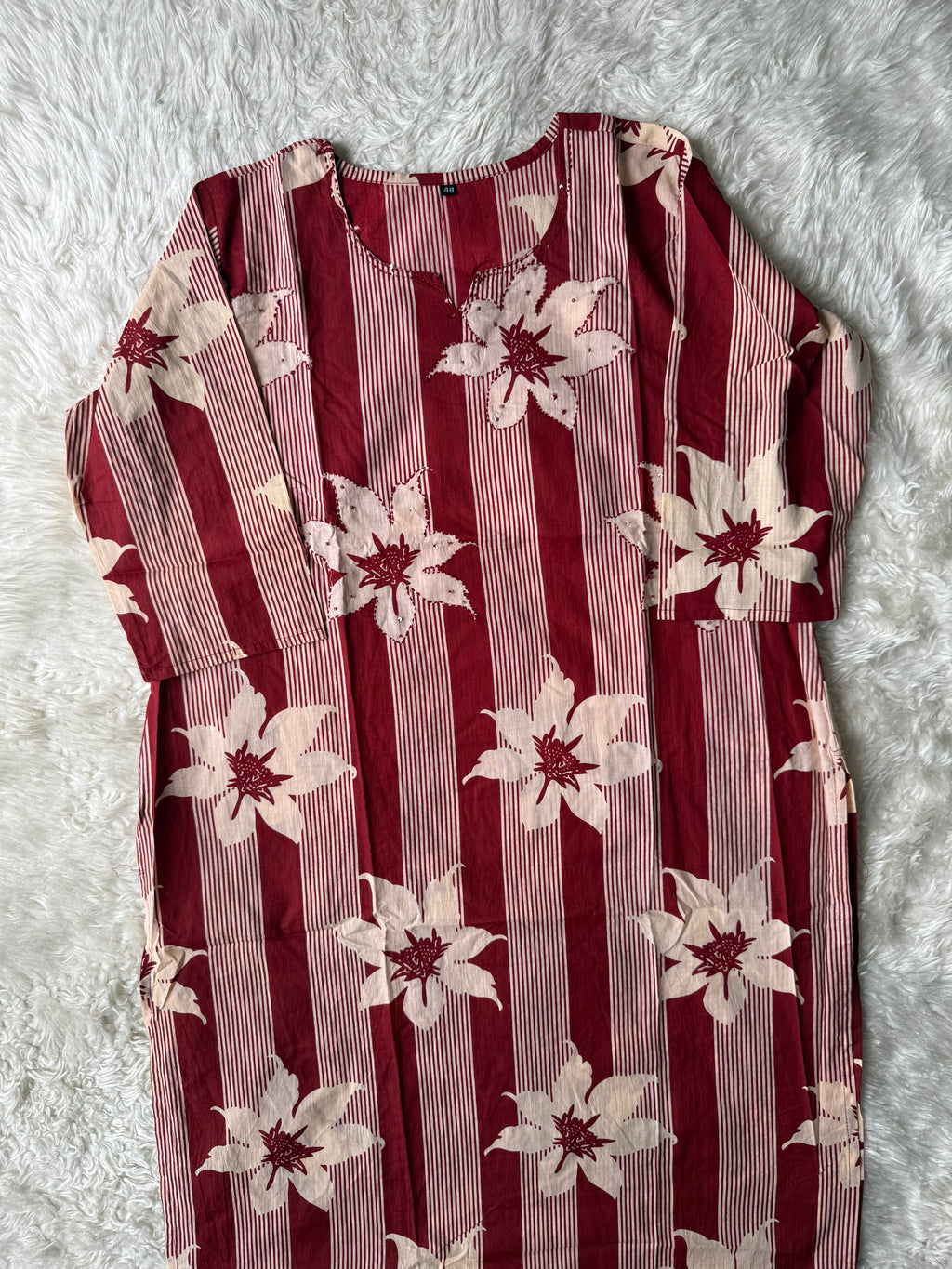 Pure Cotton Kurti Pant Dupatta Set