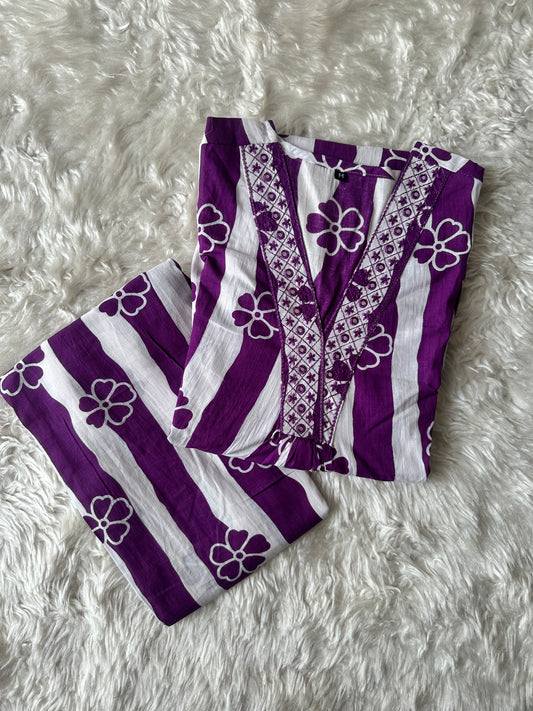 Cotton Kurti Pant Set