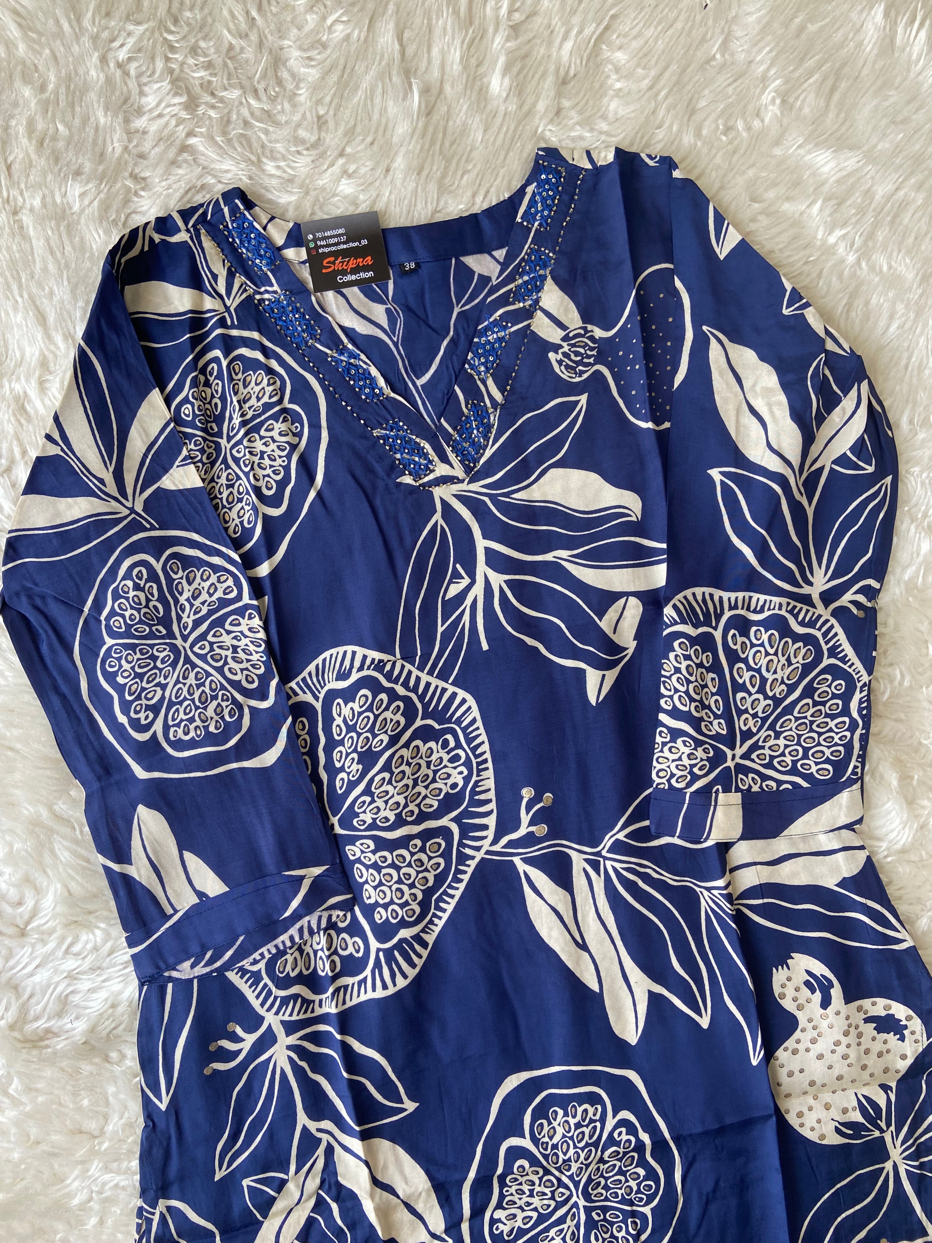 Premium Soft Muslin Silk kurti