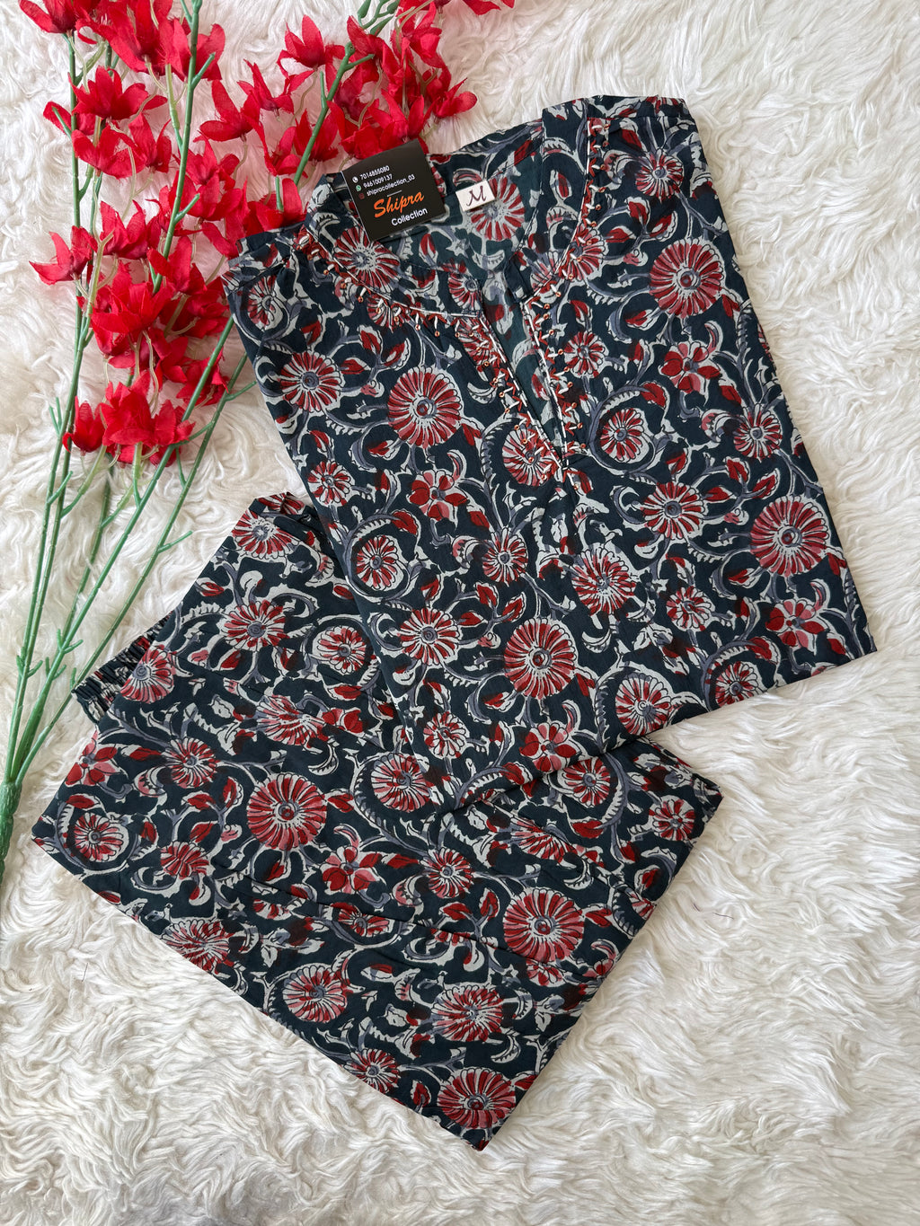 Premium Cotton Kurti Farshi Salwar Set