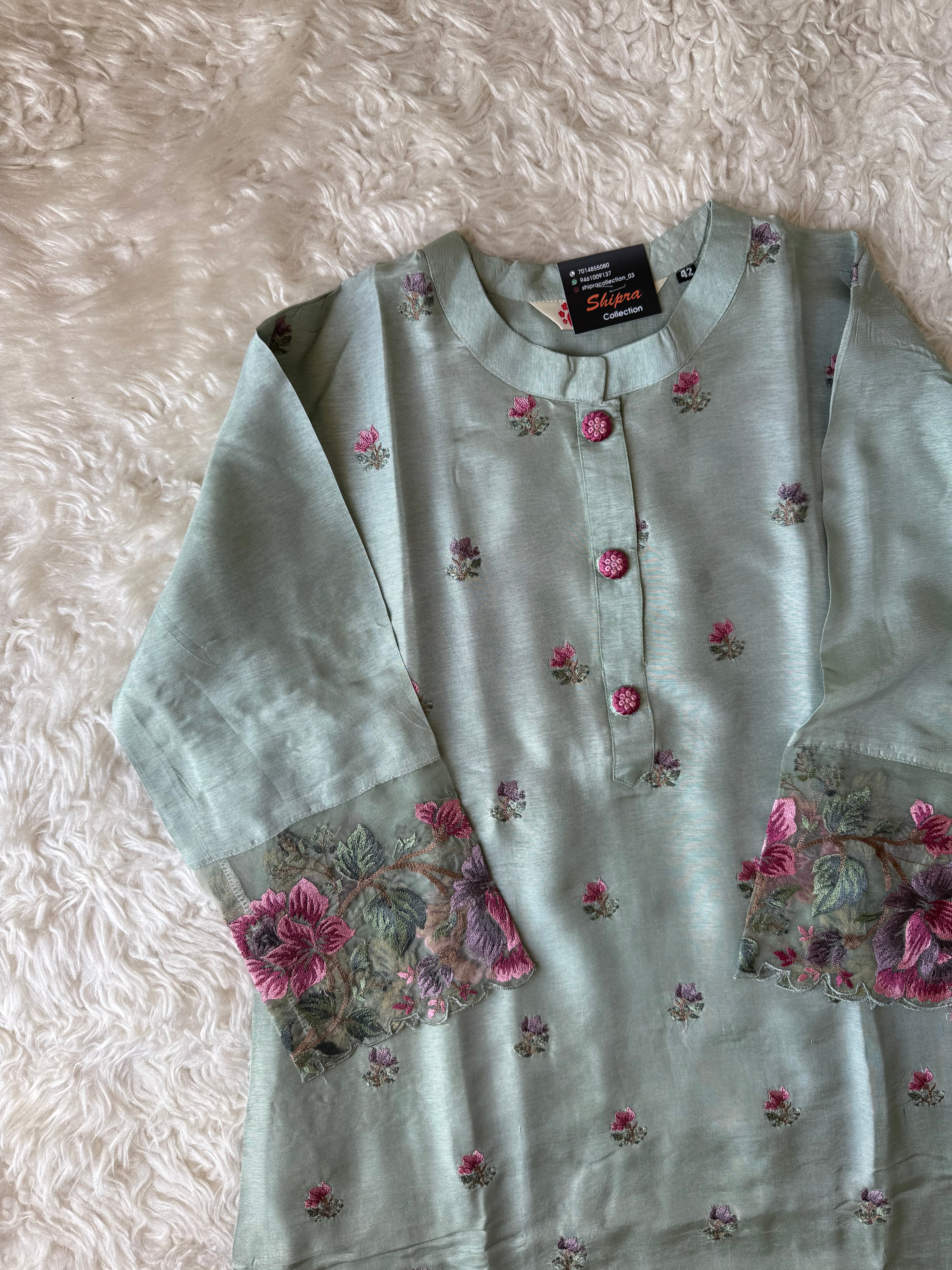 Dola Silk Kurti Pant Dupatta Set