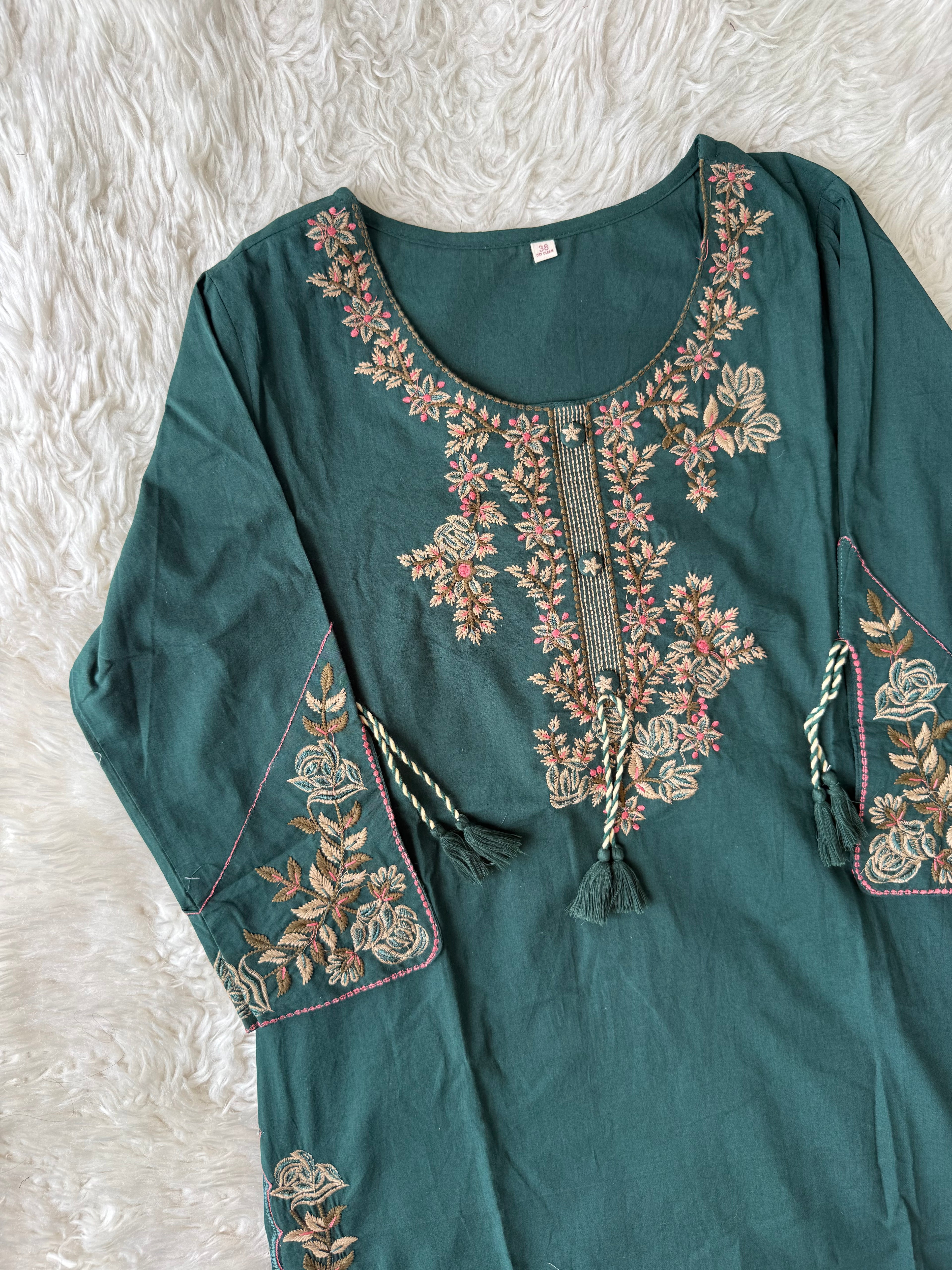 Premium Cotton Kurti Pant Dupatta Set