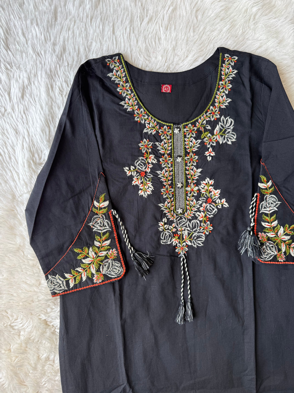 Pure Cotton Kurti Pant Dupatta Set