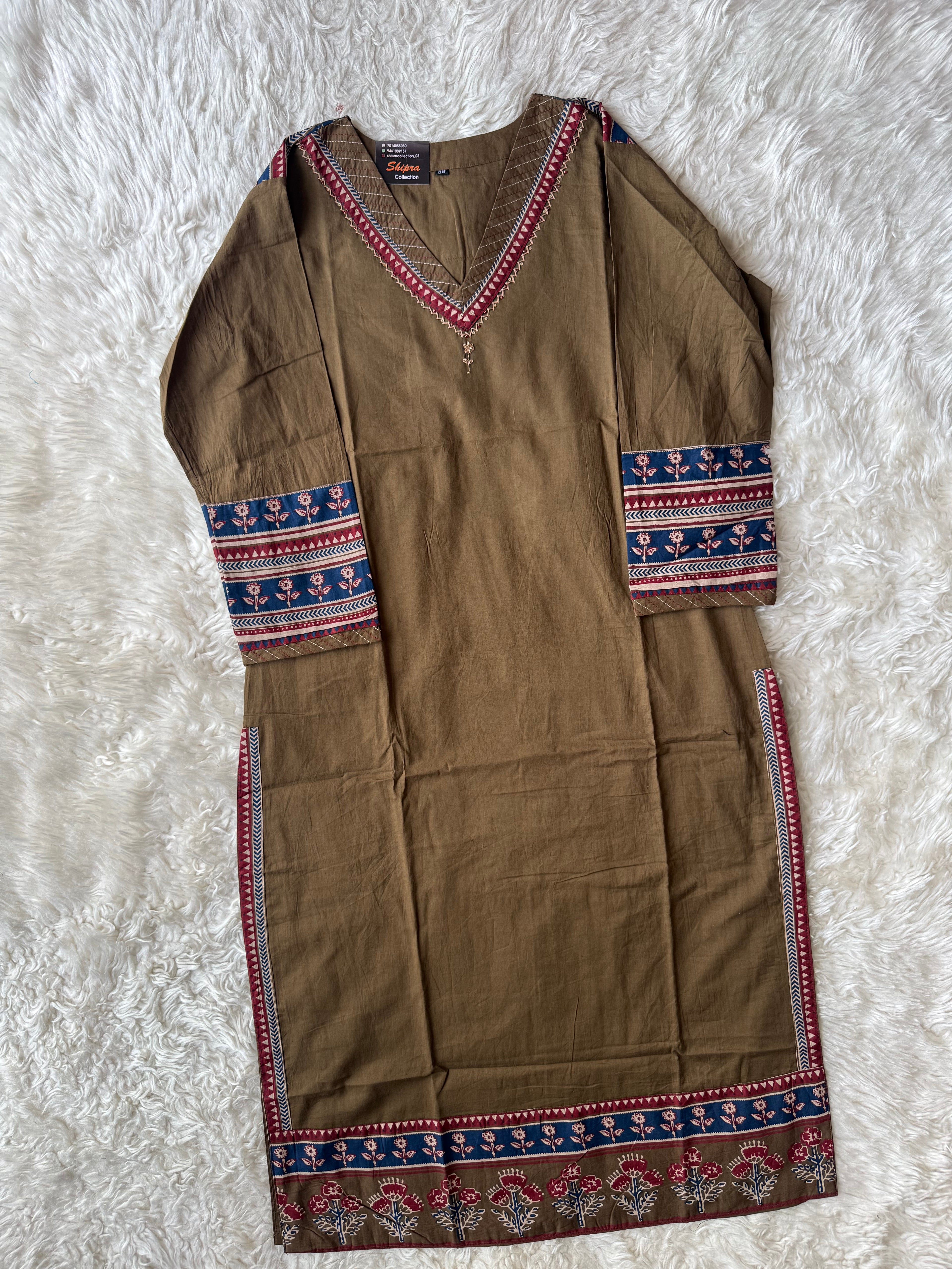 Premium Cotton Kurti Pant Dupatta Set