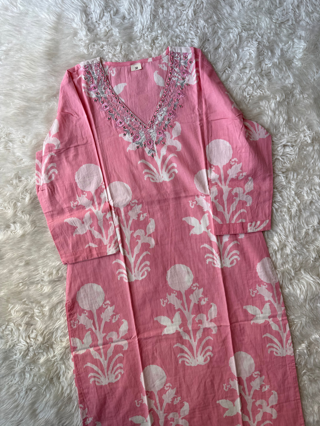 Breathable Cotton Kurti Pant Cotton Dupatta Set