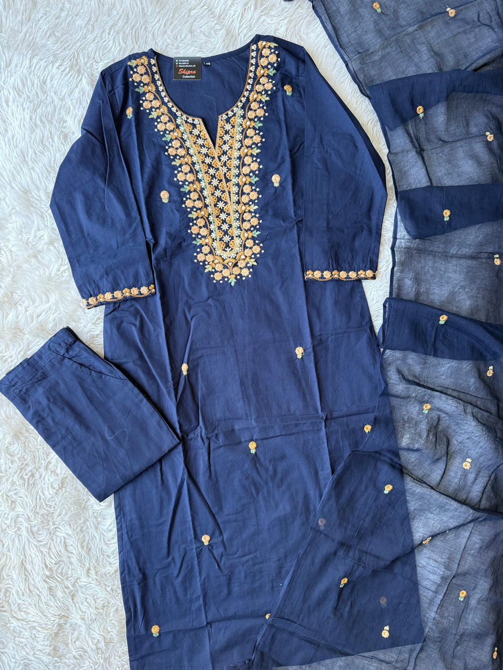 Premium Cotton Kurti Pant Dupatta Set