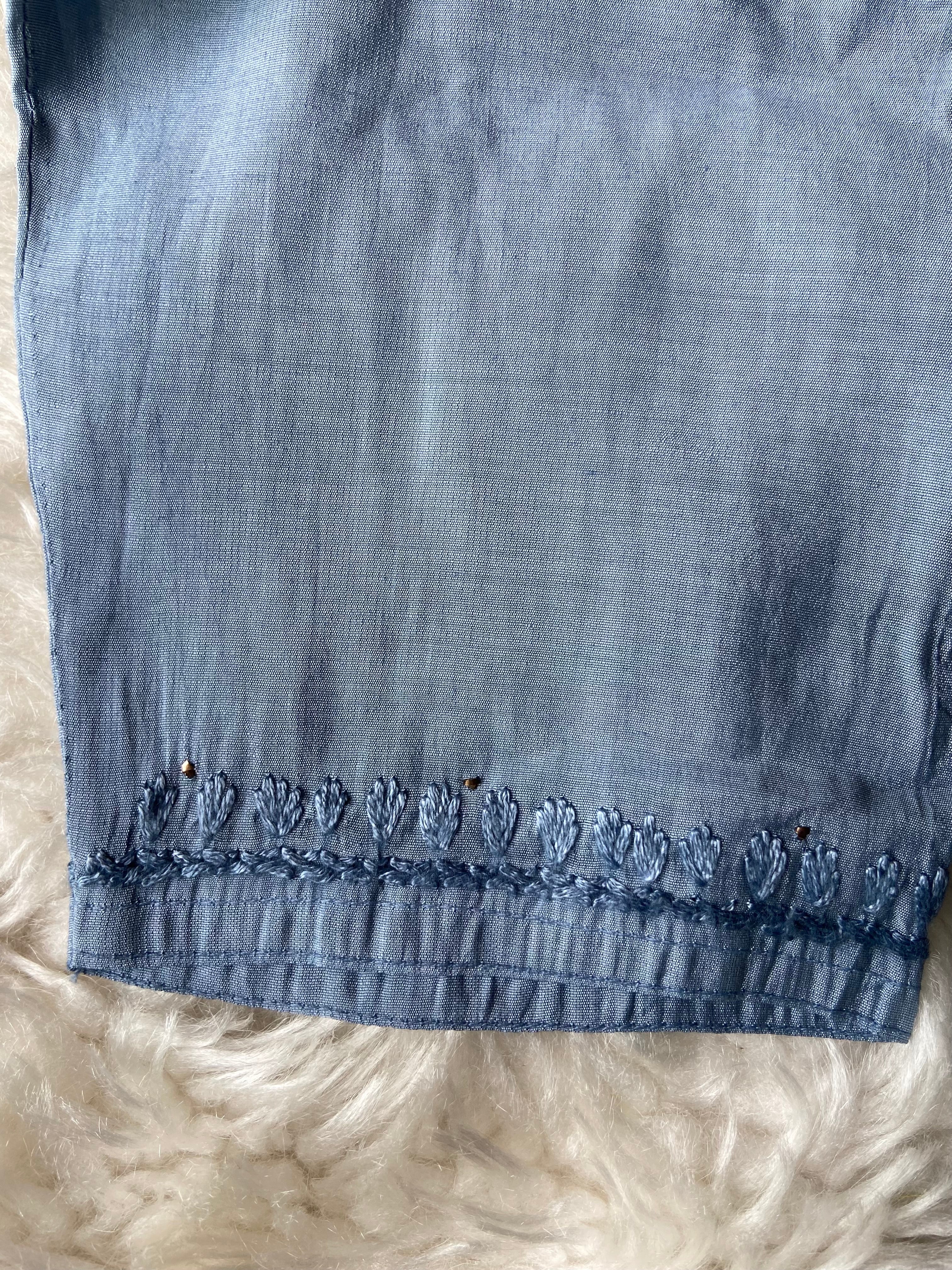 Premium Muslin Silk Chikankari kurti