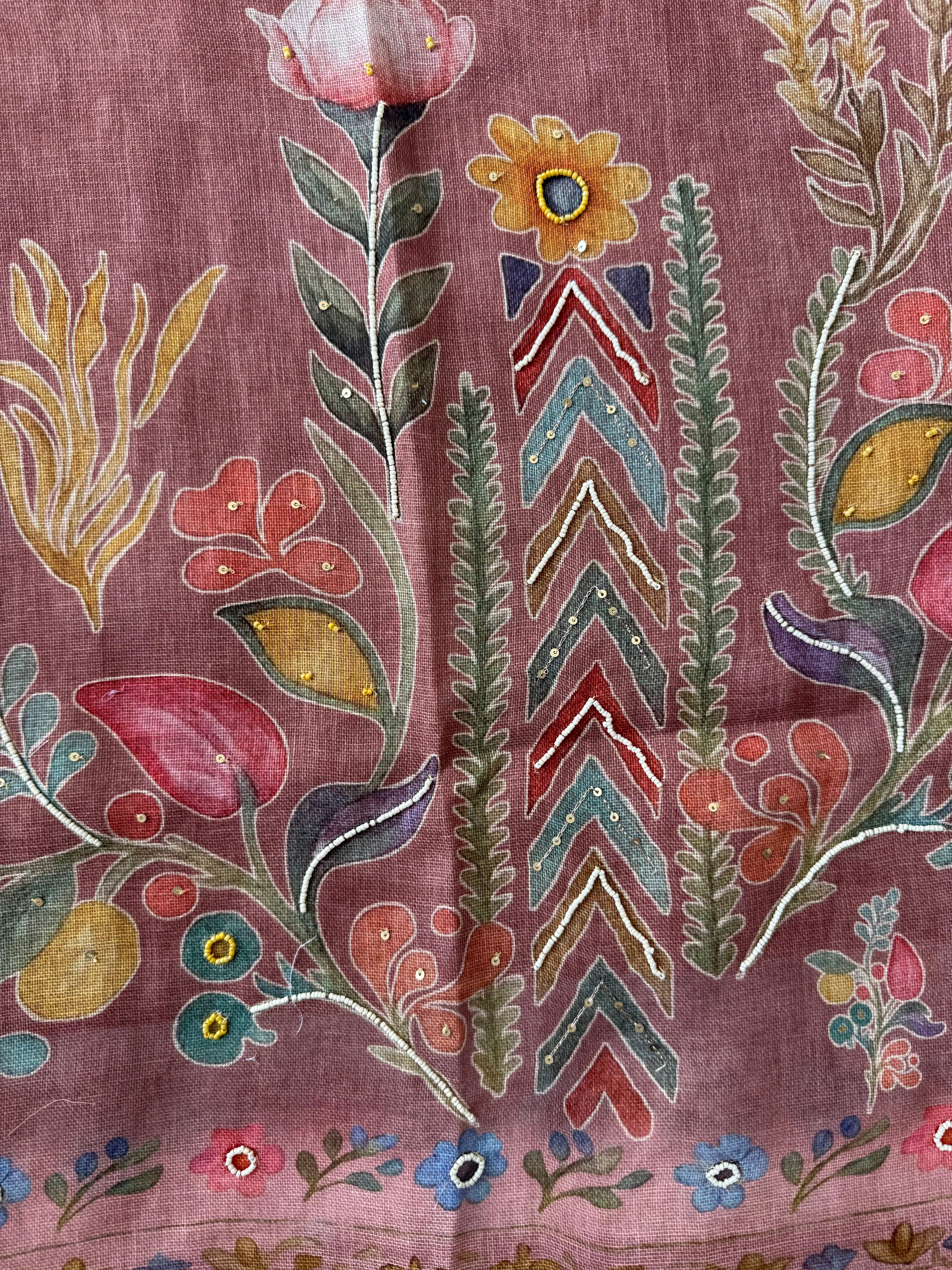Linen Kurti Pant Dupatta Set