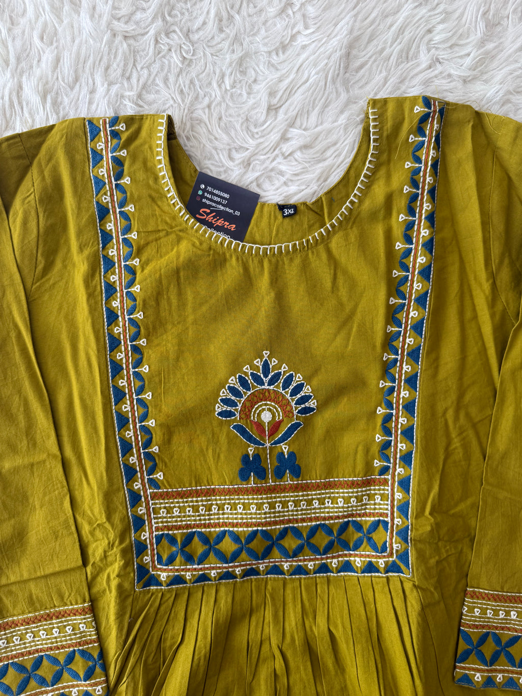 Premium Cotton FLARE Kurti Plazo Dupatta Set