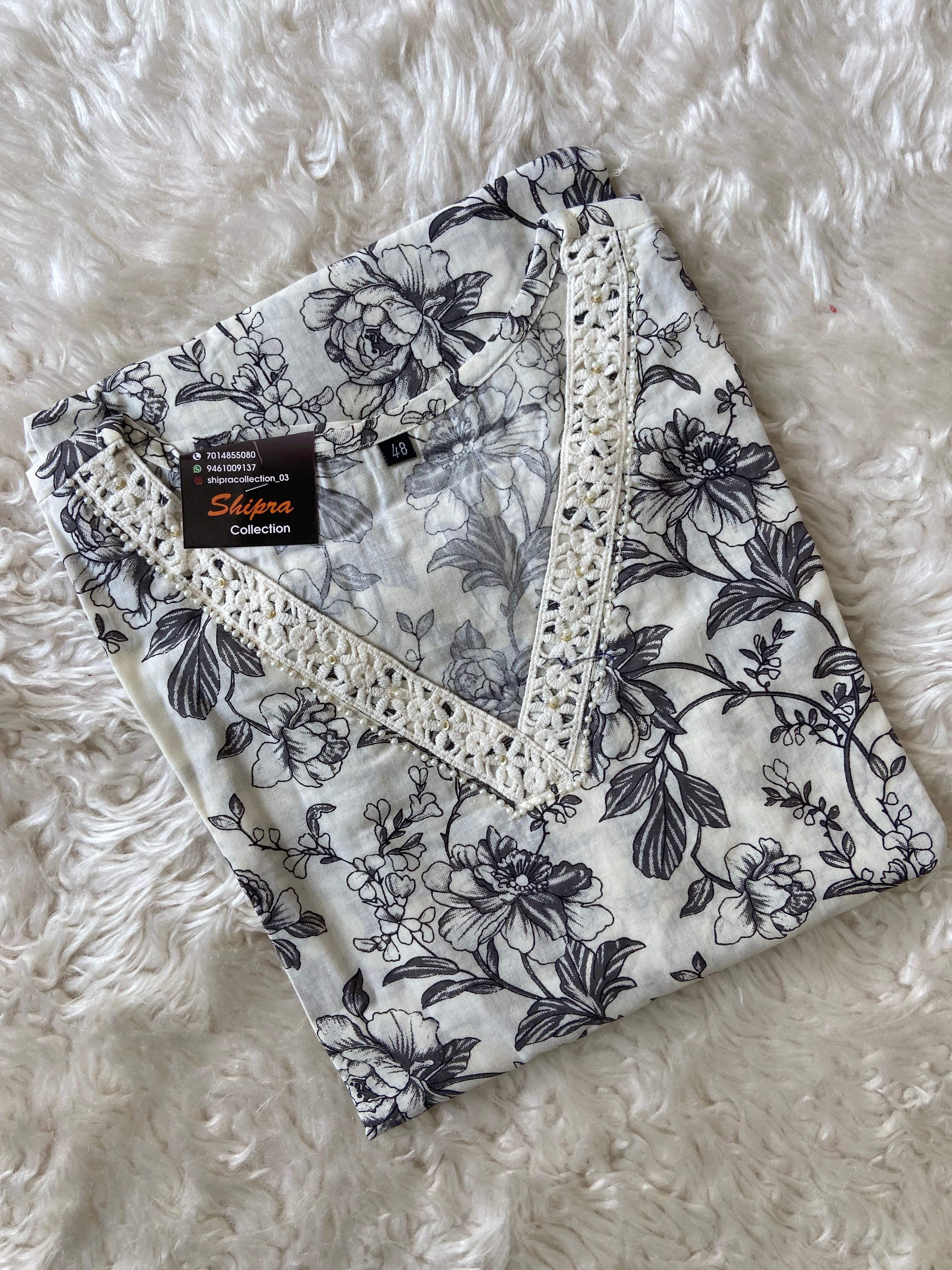 Premium Cotton Kurti Pant Dupatta Set