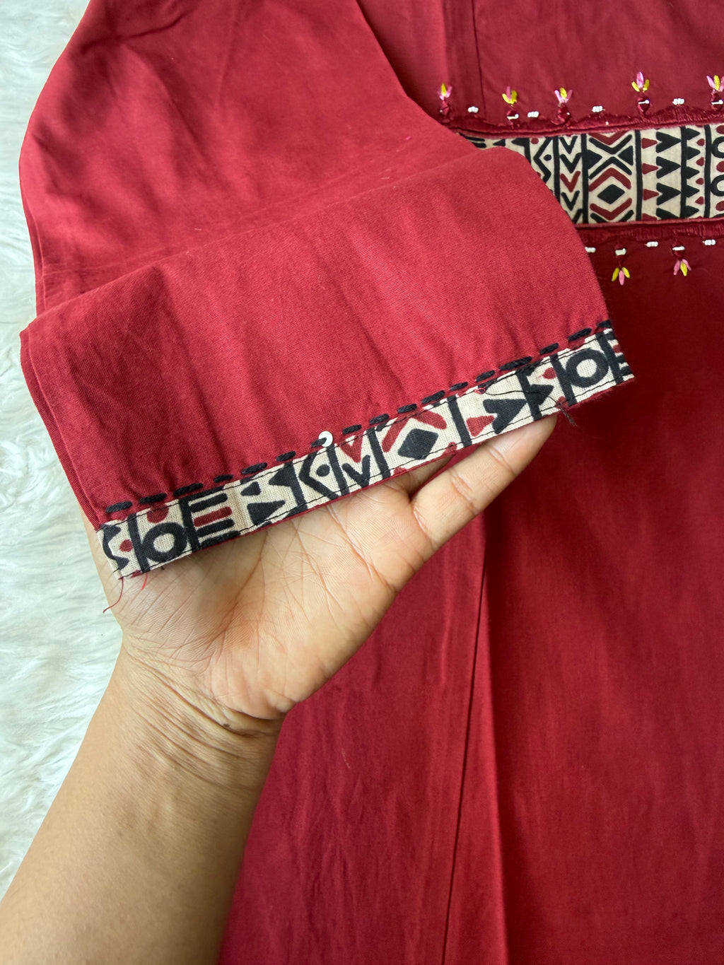Pure Cotton Aline Kurti Plazo Dupatta Set