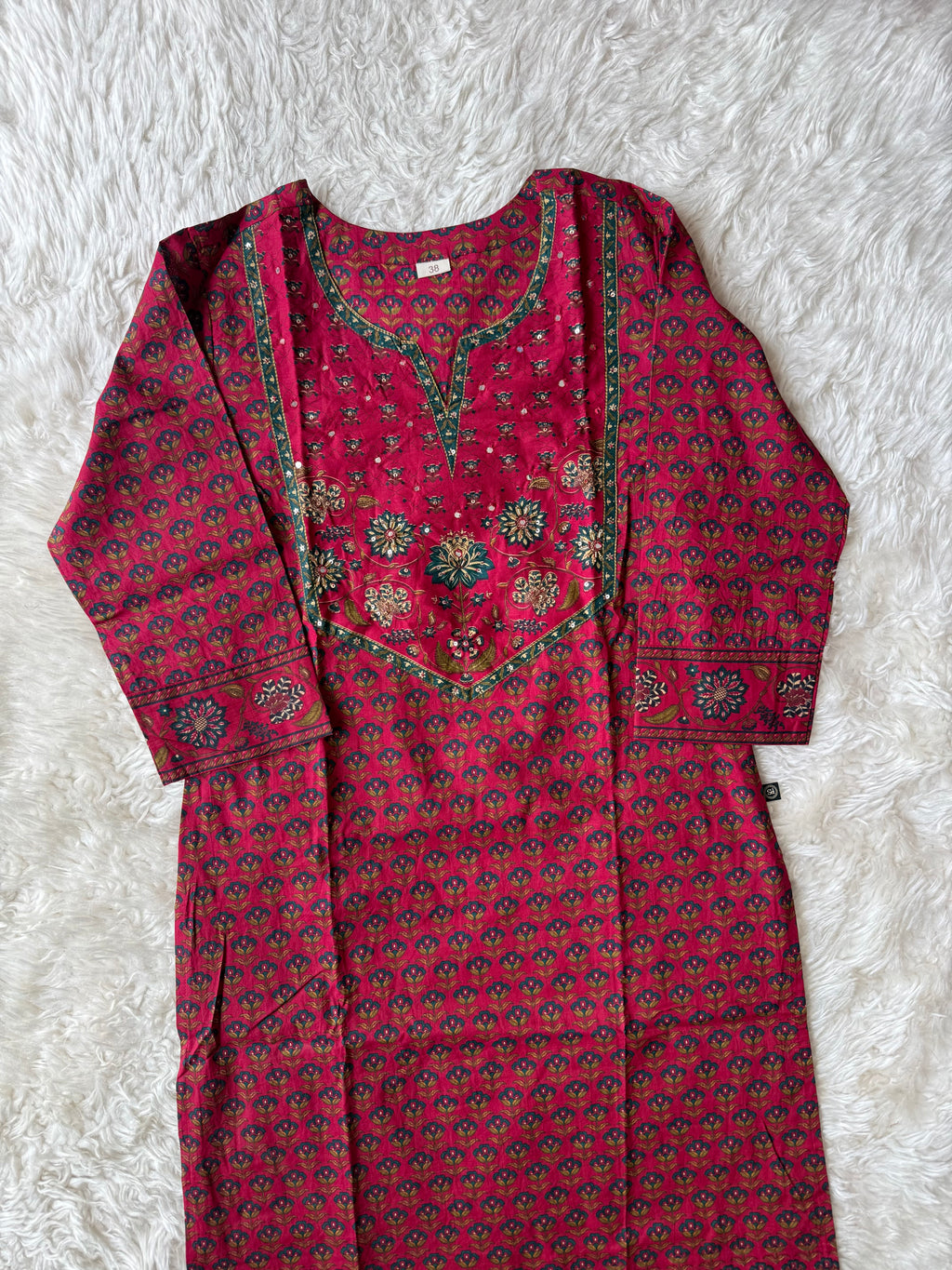 Premium Cotton Kurti Pant Dupatta Set