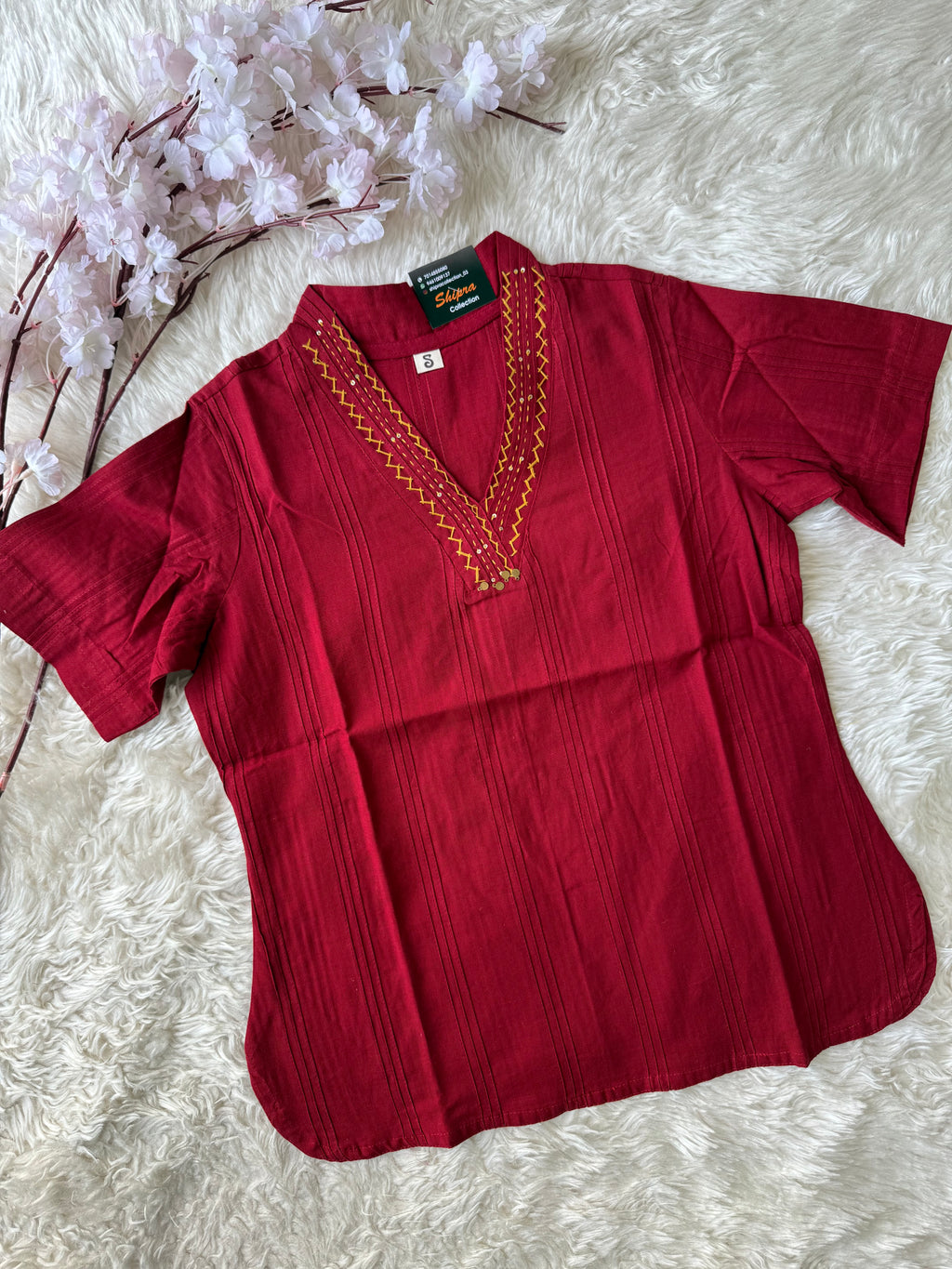 Khadi Cotton Short Kurti