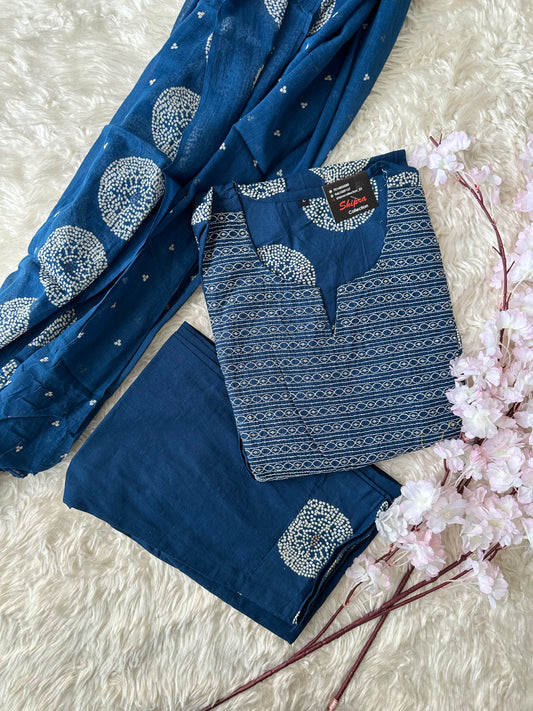 Budget Friendly FLARE Kurti Pant Dupatta Set