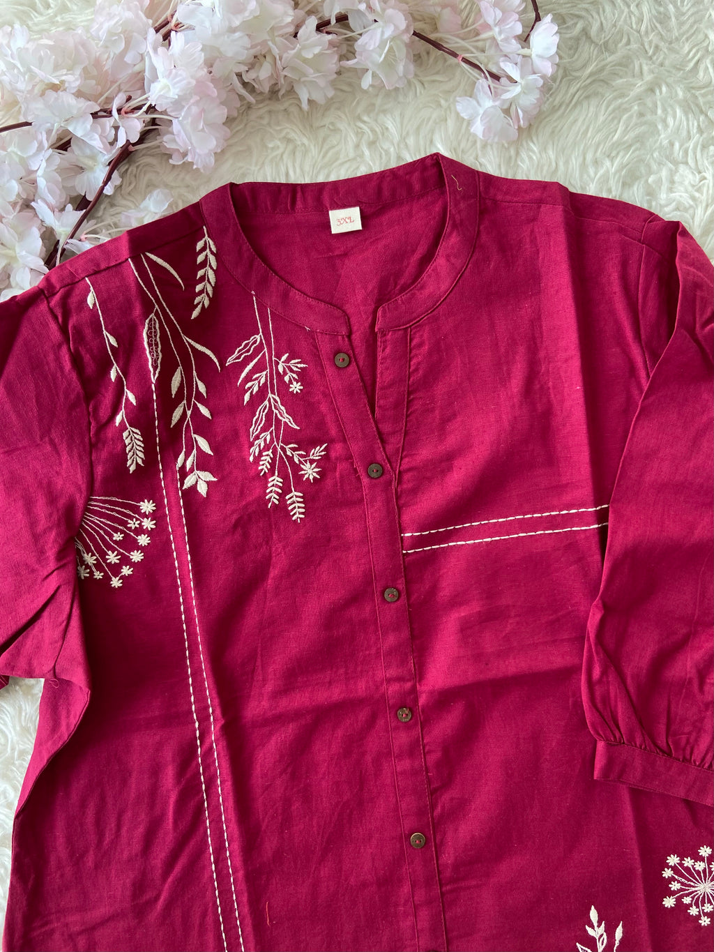 “Plus Size” Khadi Cotton Short Kurti