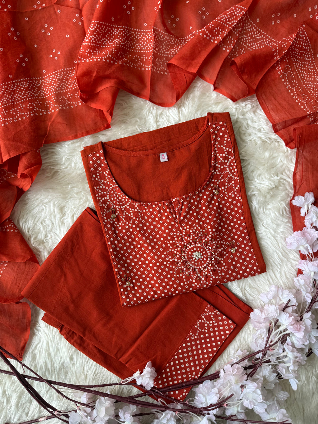 Premium Cotton Kurti Pant Dupatta Set
