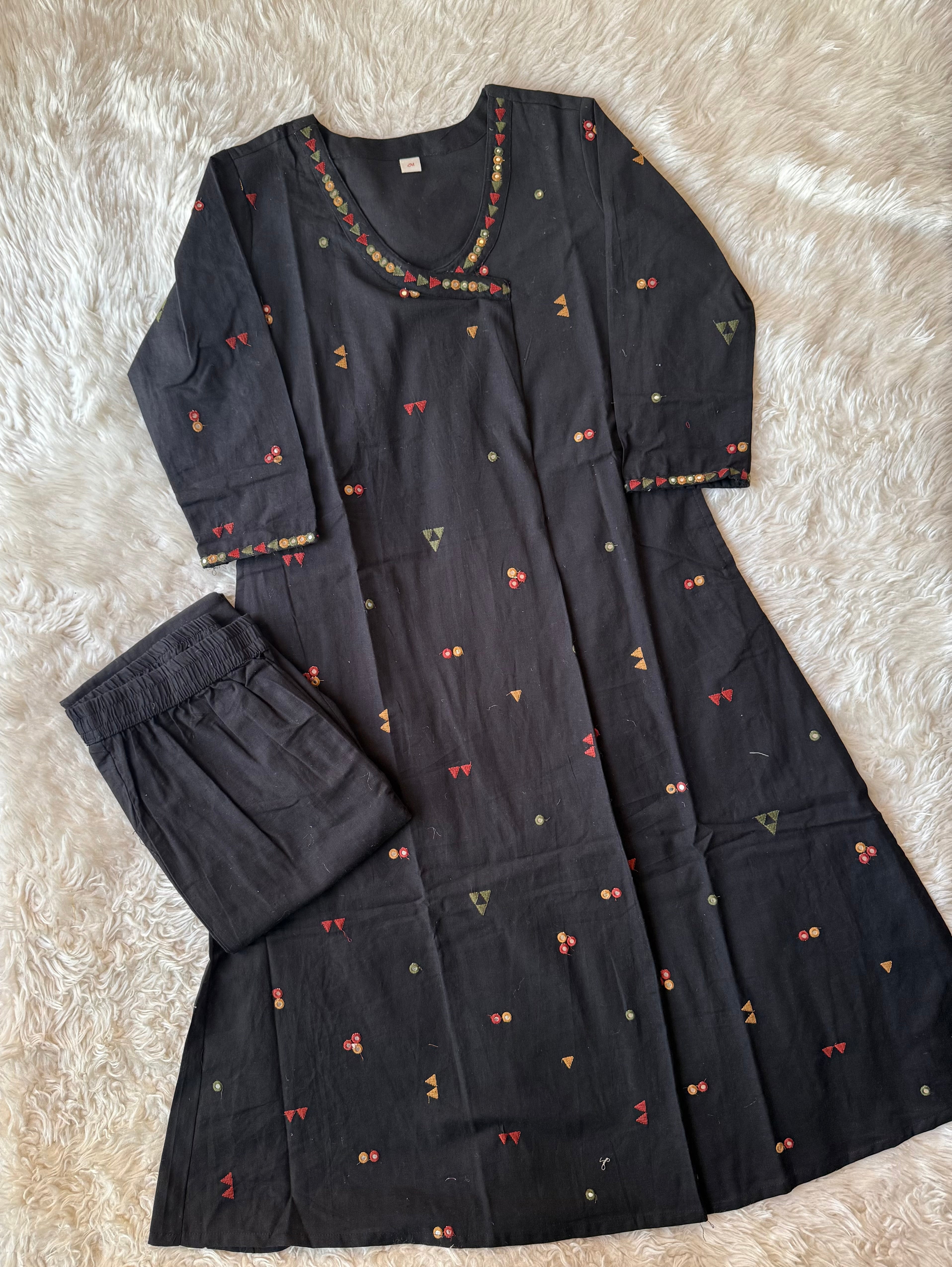 Khadi Cotton Kurti Pant Set