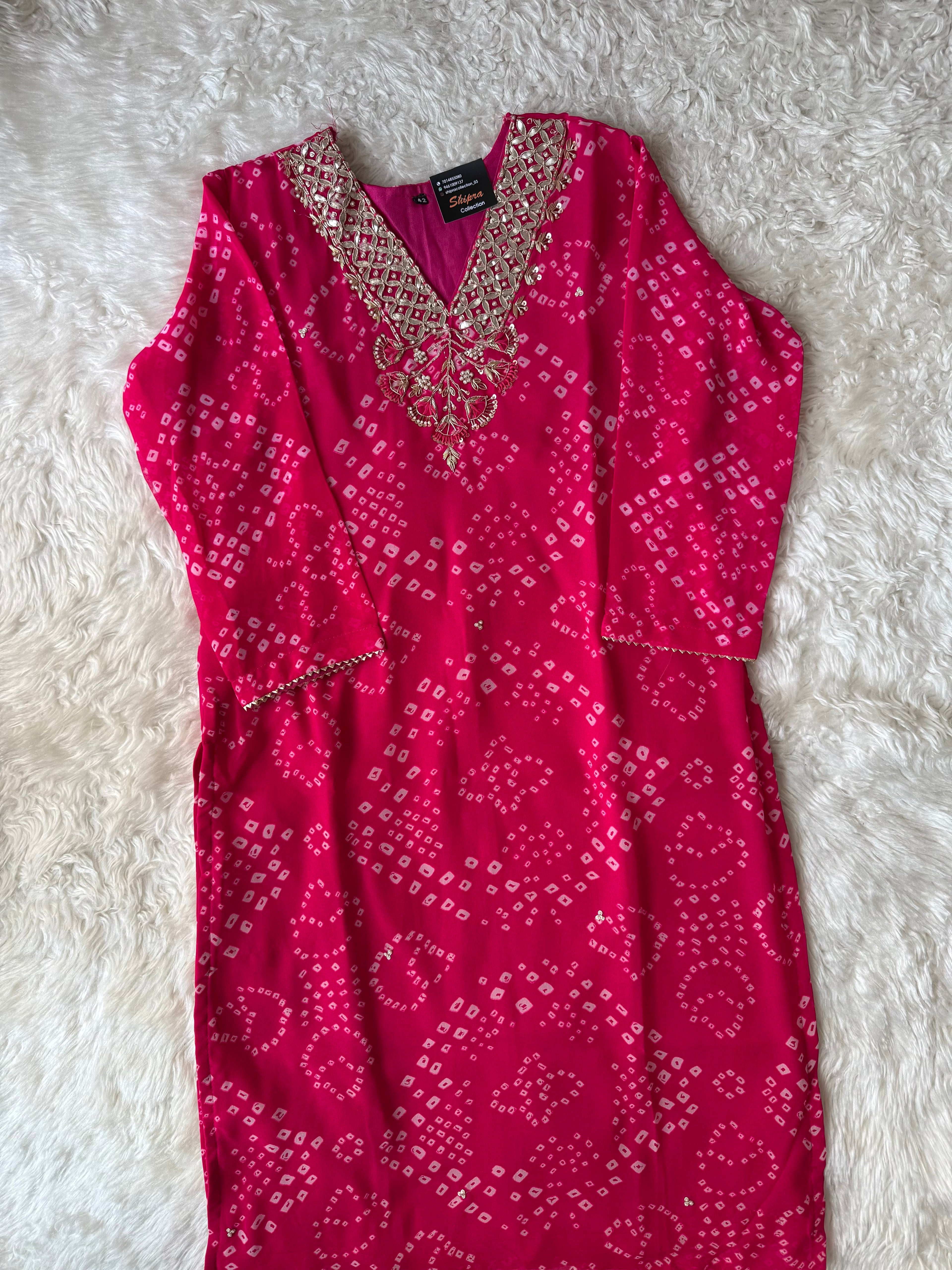 Georgette Lehariya kurti