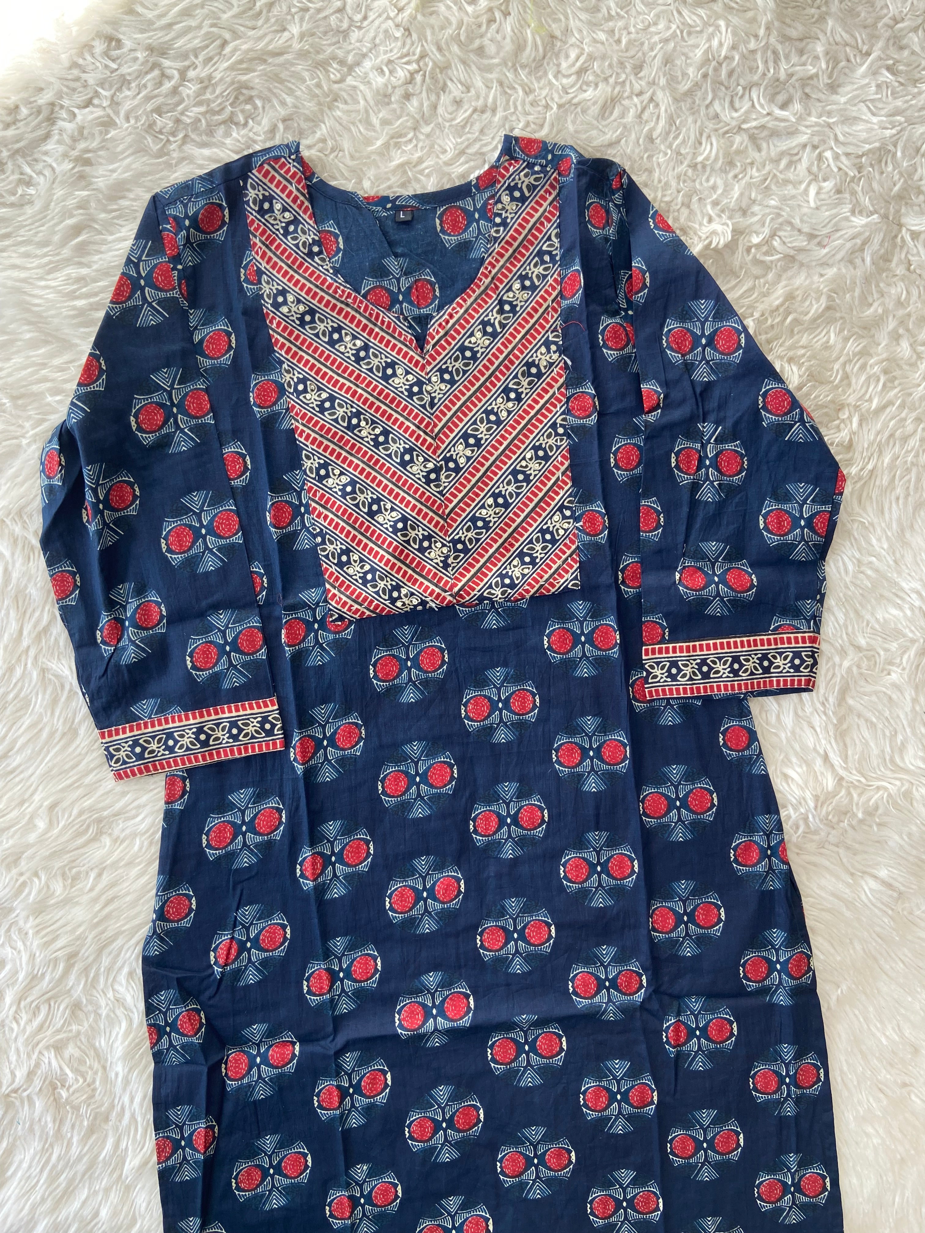 Cotton Kurti Pant Set