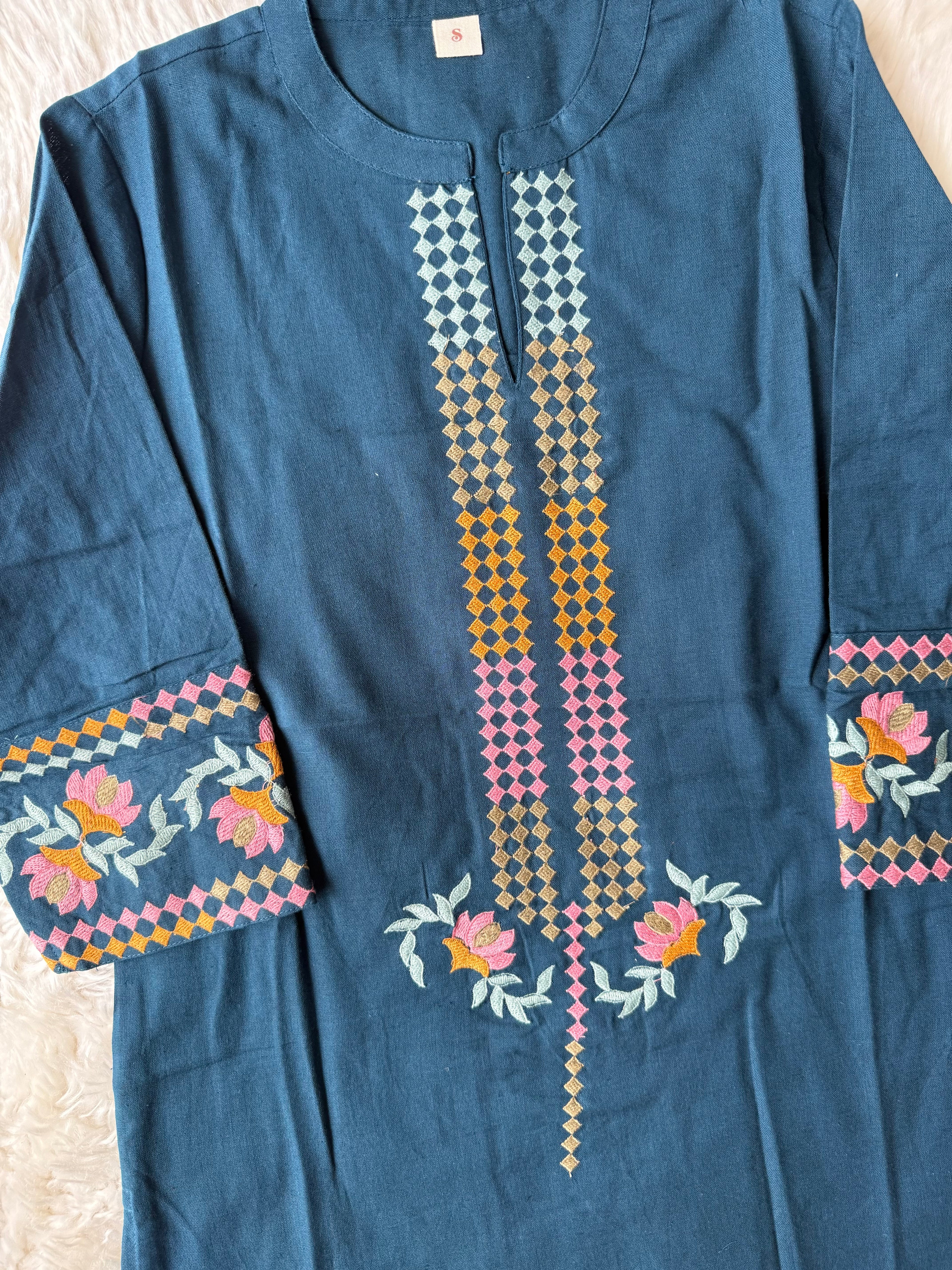 Khadi Cotton Short Kurti
