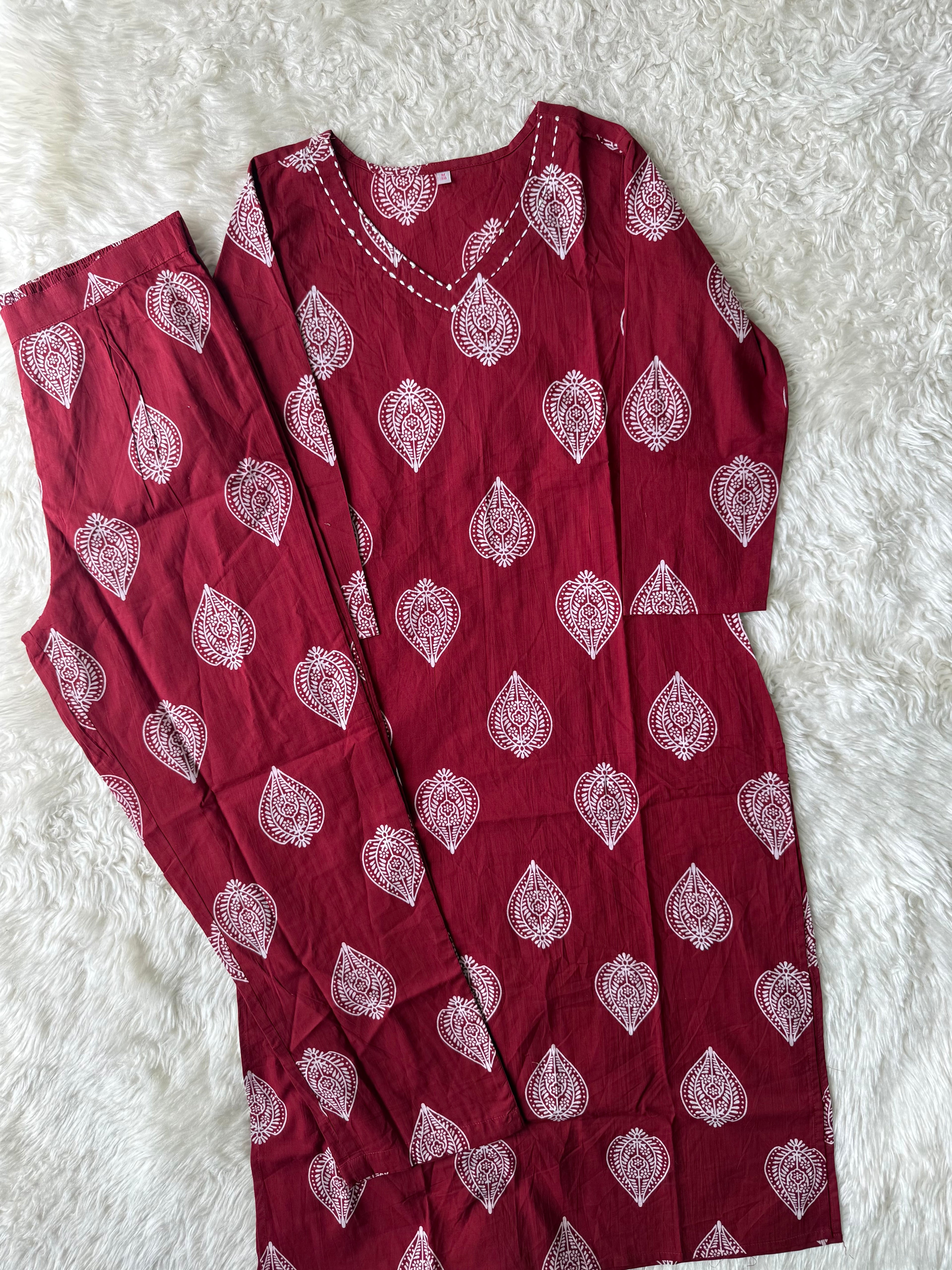 Premium Cotton Kurti Pant Set