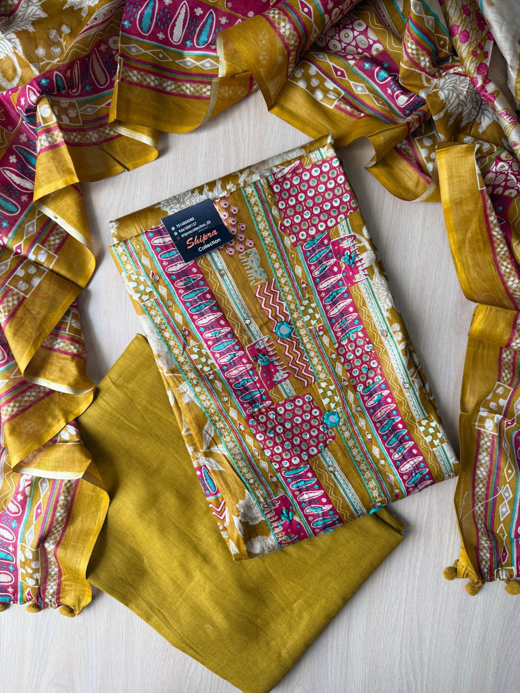Premium Cotton Unstitched Set