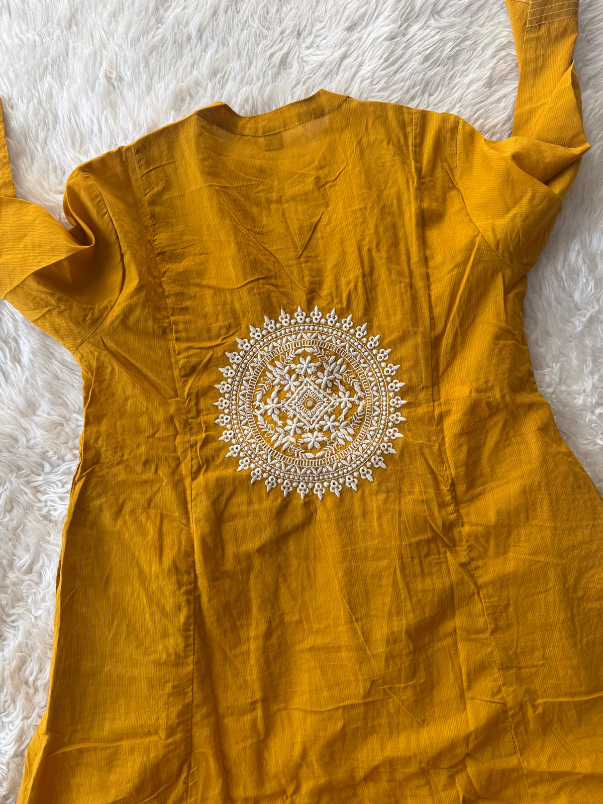 Pure Cotton Pocket Pattern Dupatta Set