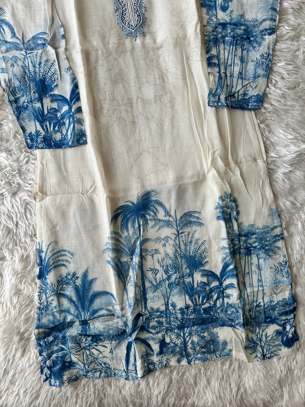Pure Linen Kurti Pant Set