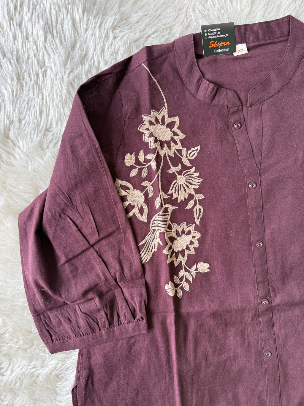 “Plus Size” Soft Khadi Cotton Co-ord Set