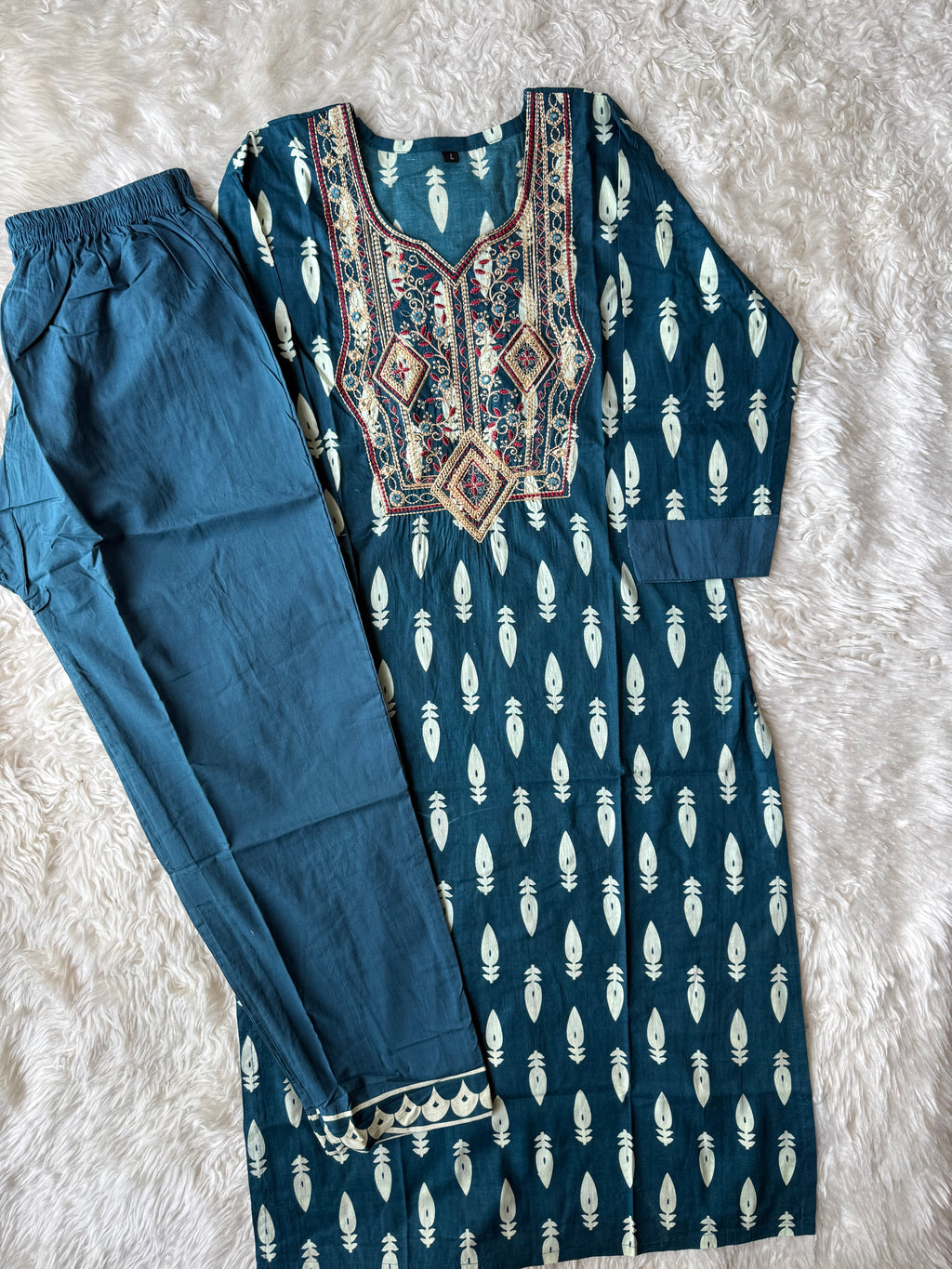 Cotton Kurti Pant Set