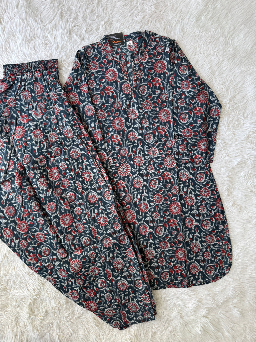 Premium Cotton Kurti Farshi Salwar Set