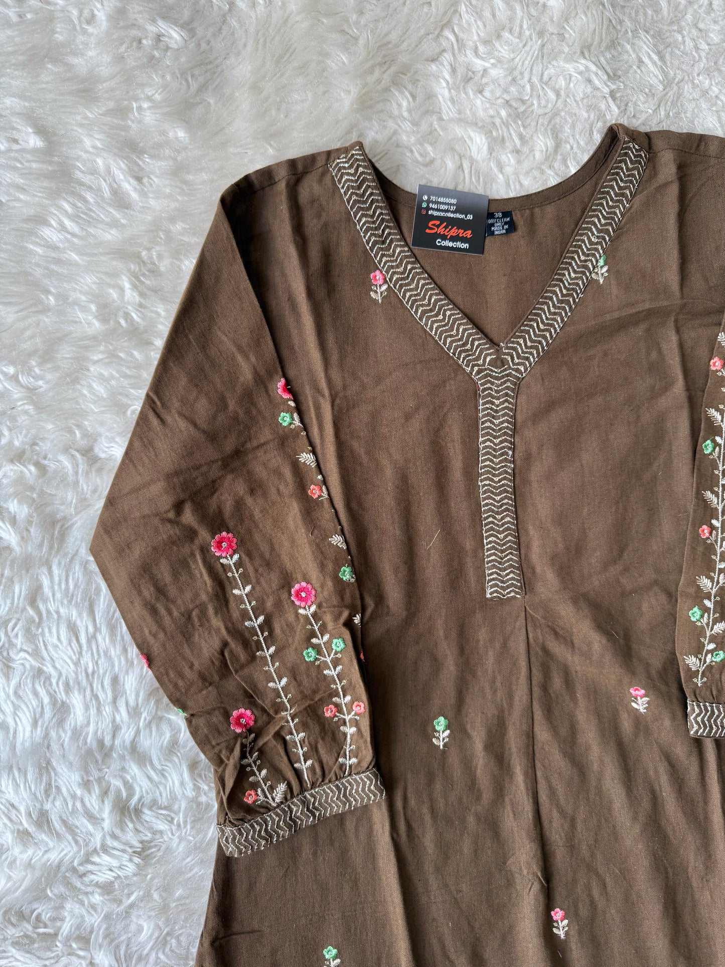 Khadi Cotton Kurti Pant Set