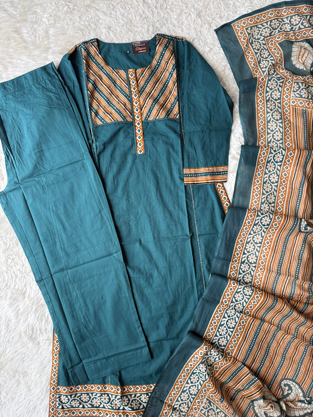 Premium Cotton Kurti Pant Dupatta Set